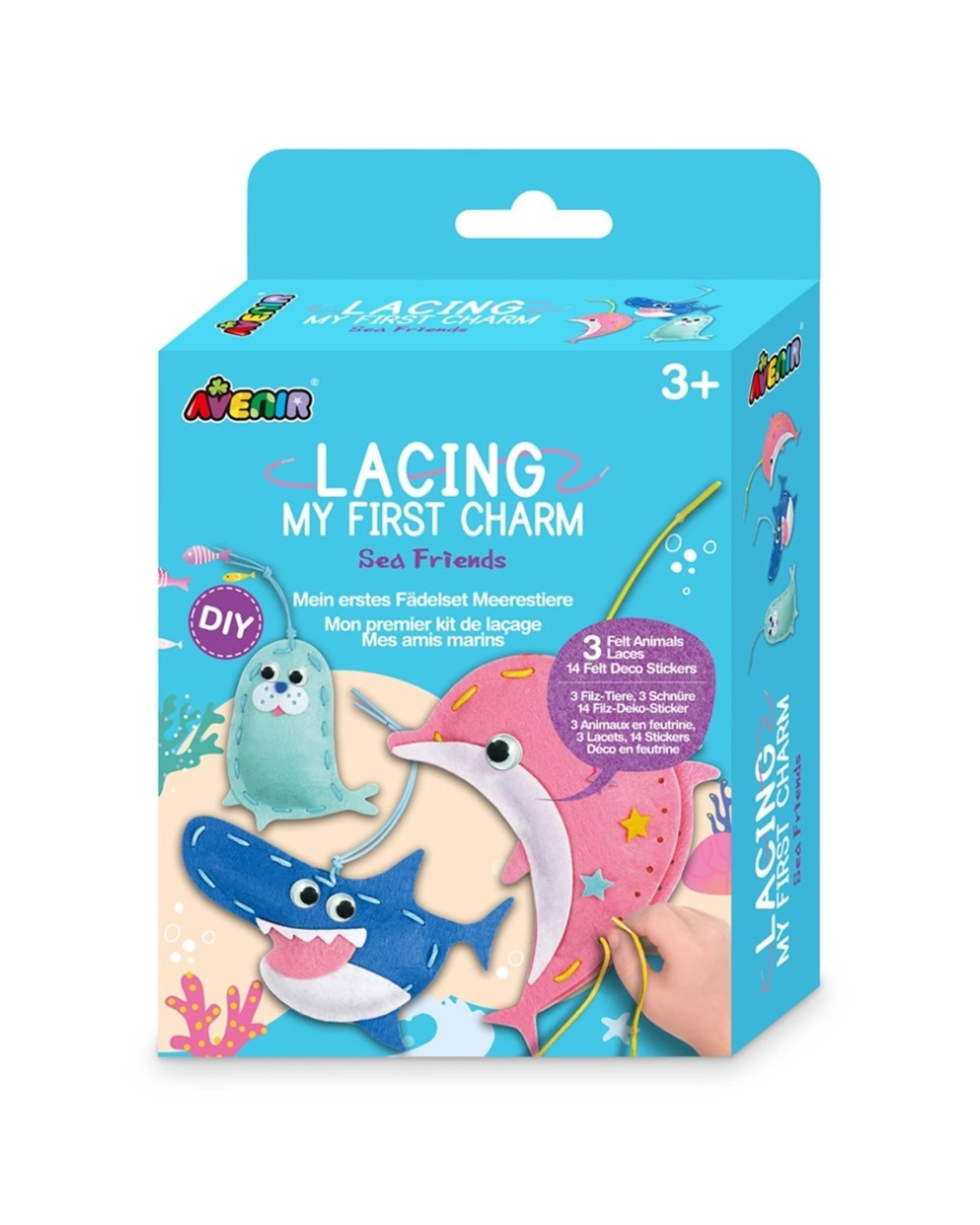 1 Avenir Lacing My First Charm Sea Friends Kids Art Craft Activity - Multi, 1 of 3