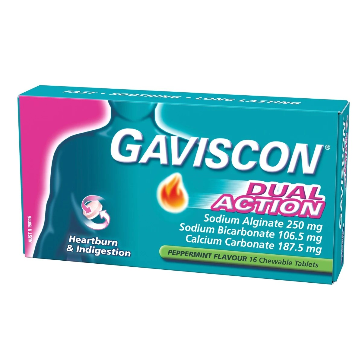 9 16 Pack Gaviscon Dual Action Tablets - Peppermint, 9 of 9