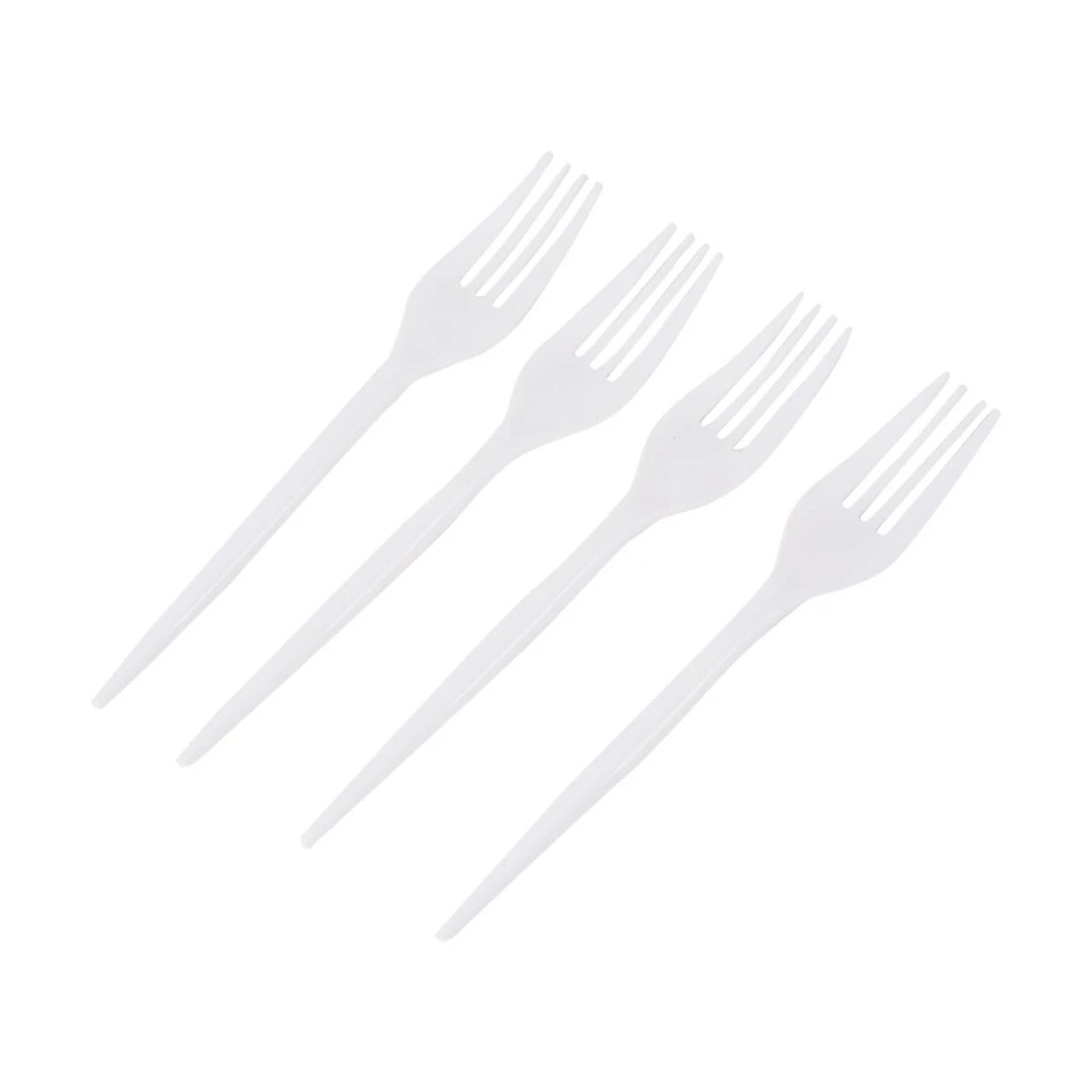 1 30 Piece White Reusable Forks, 1 of 5
