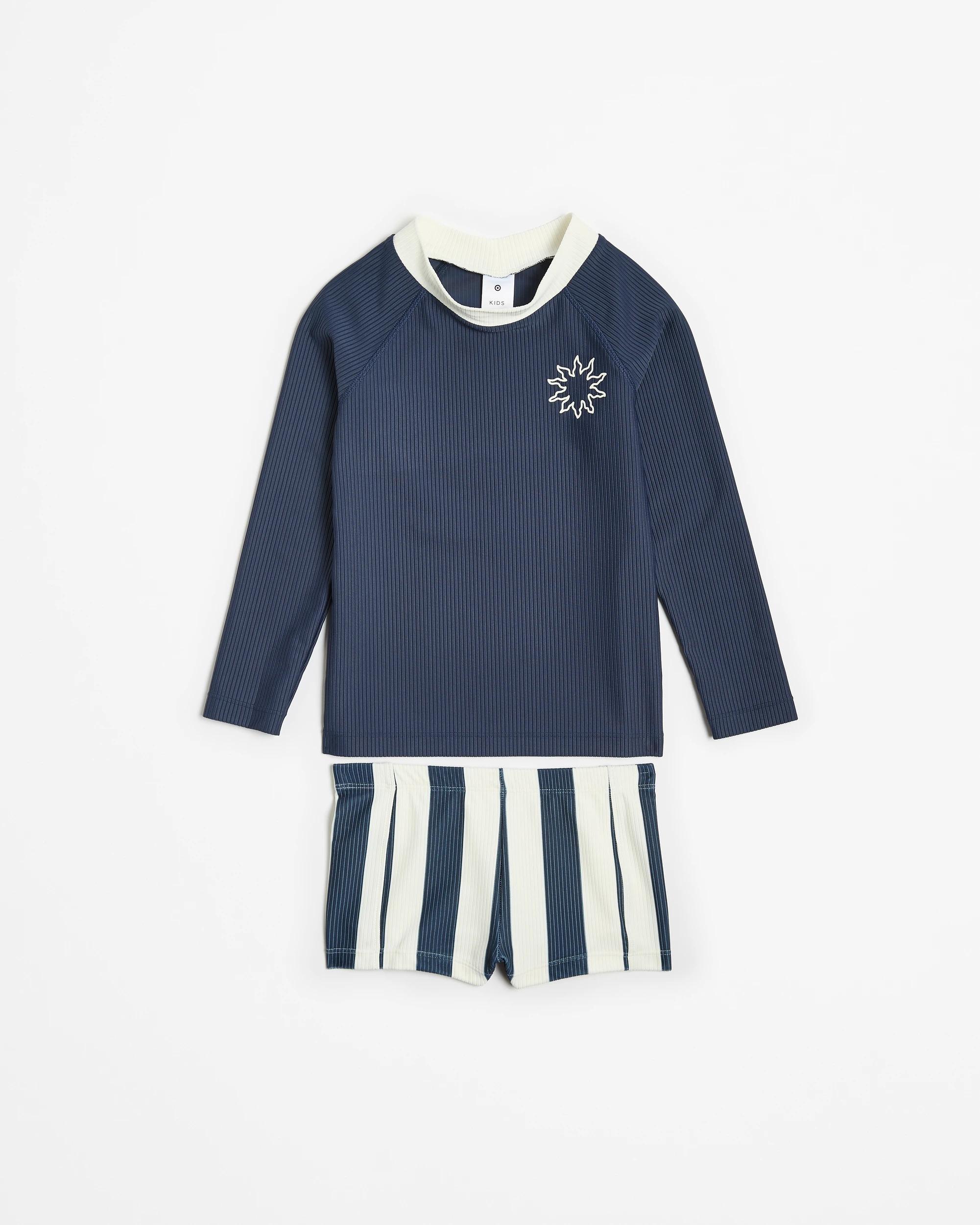 1 Target Ribbed Swim 2 Piece Set NAVY, 1 of 5