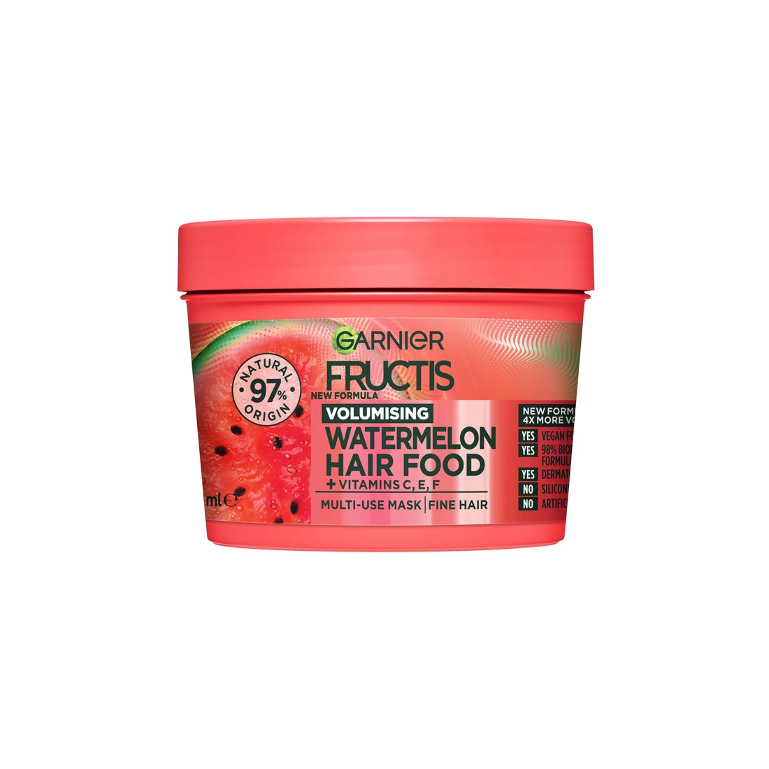 1 Garnier Fructis Hair Food Multi Use Treatment 390ml - Watermelon, 1 of 8