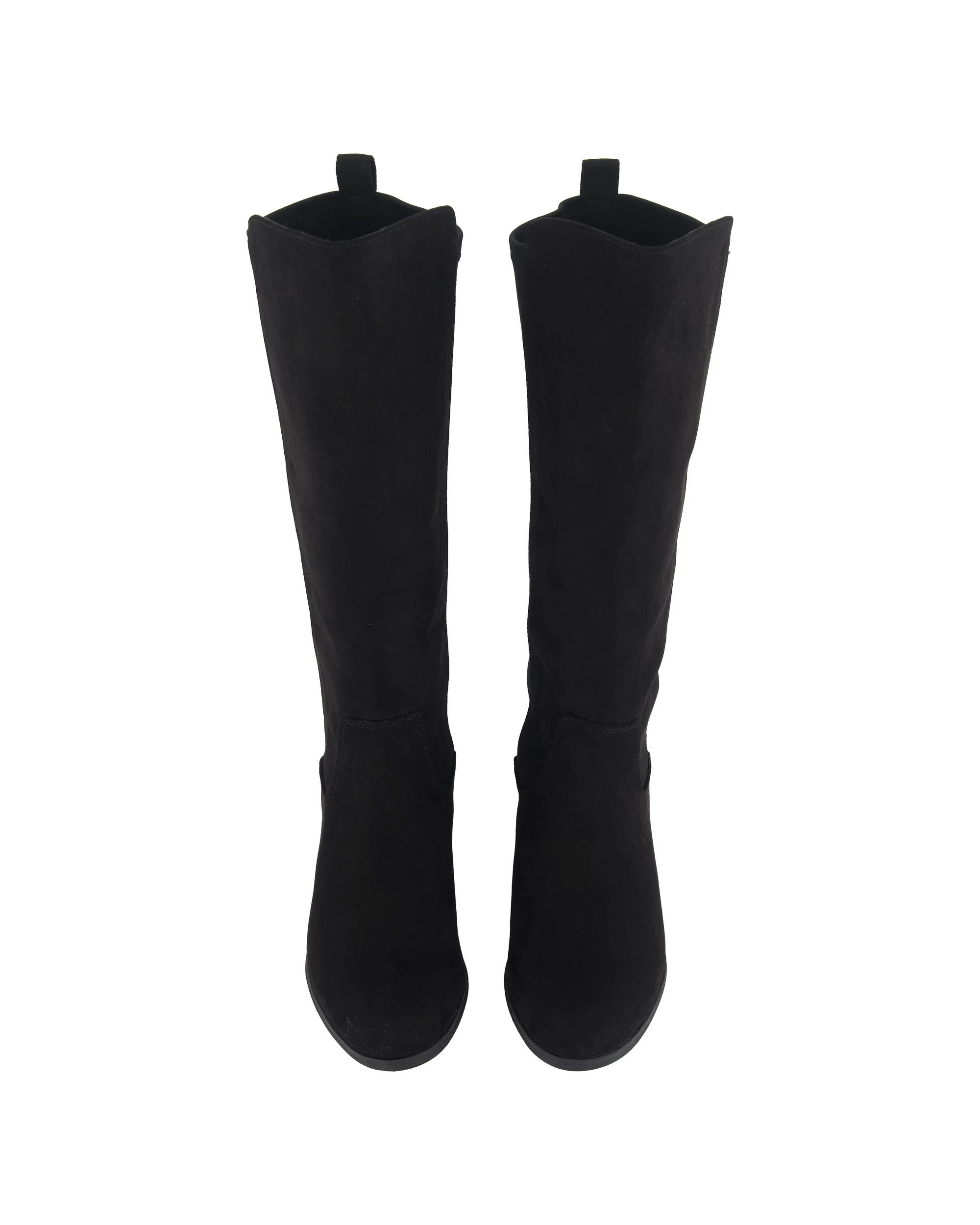 2 Flat Stretch Long Boots Black, 2 of 4