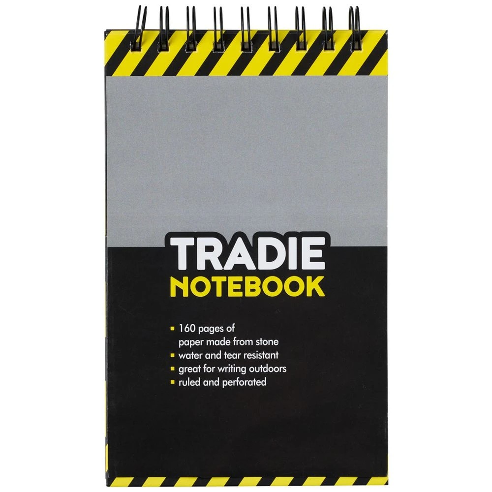 1 J.Burrows Tradie Waterproof Reporters Notebook 160 Page, 1 of 3