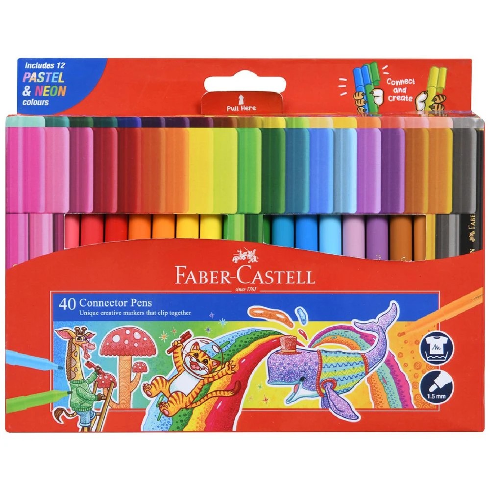 1 Faber-Castell Connector Pens 40 Pack, 1 of 10