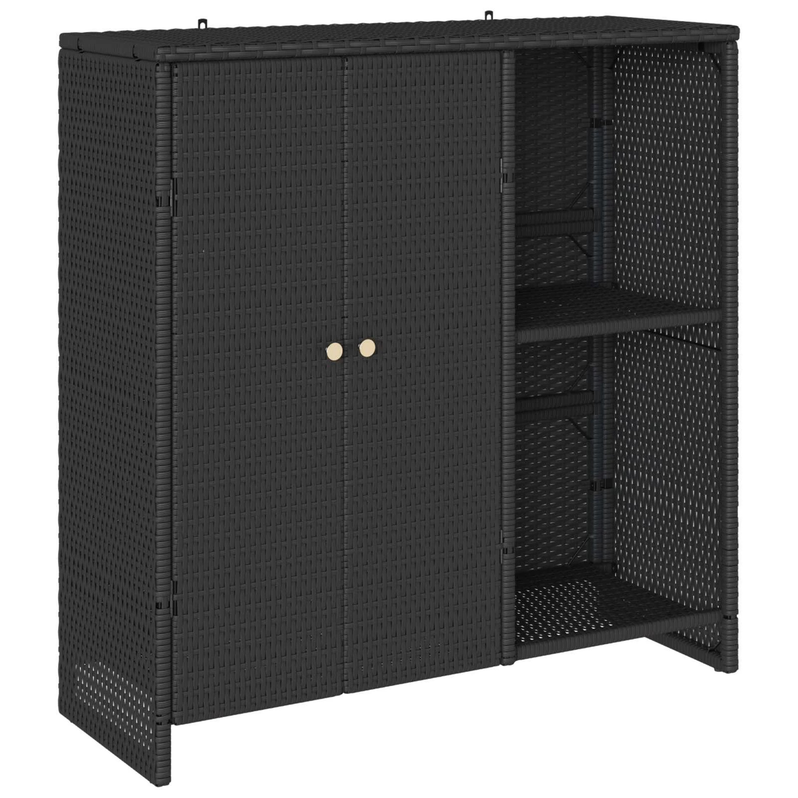 2 vidaXL Modern Storage Cabinet Durable - Black, 2 of 10
