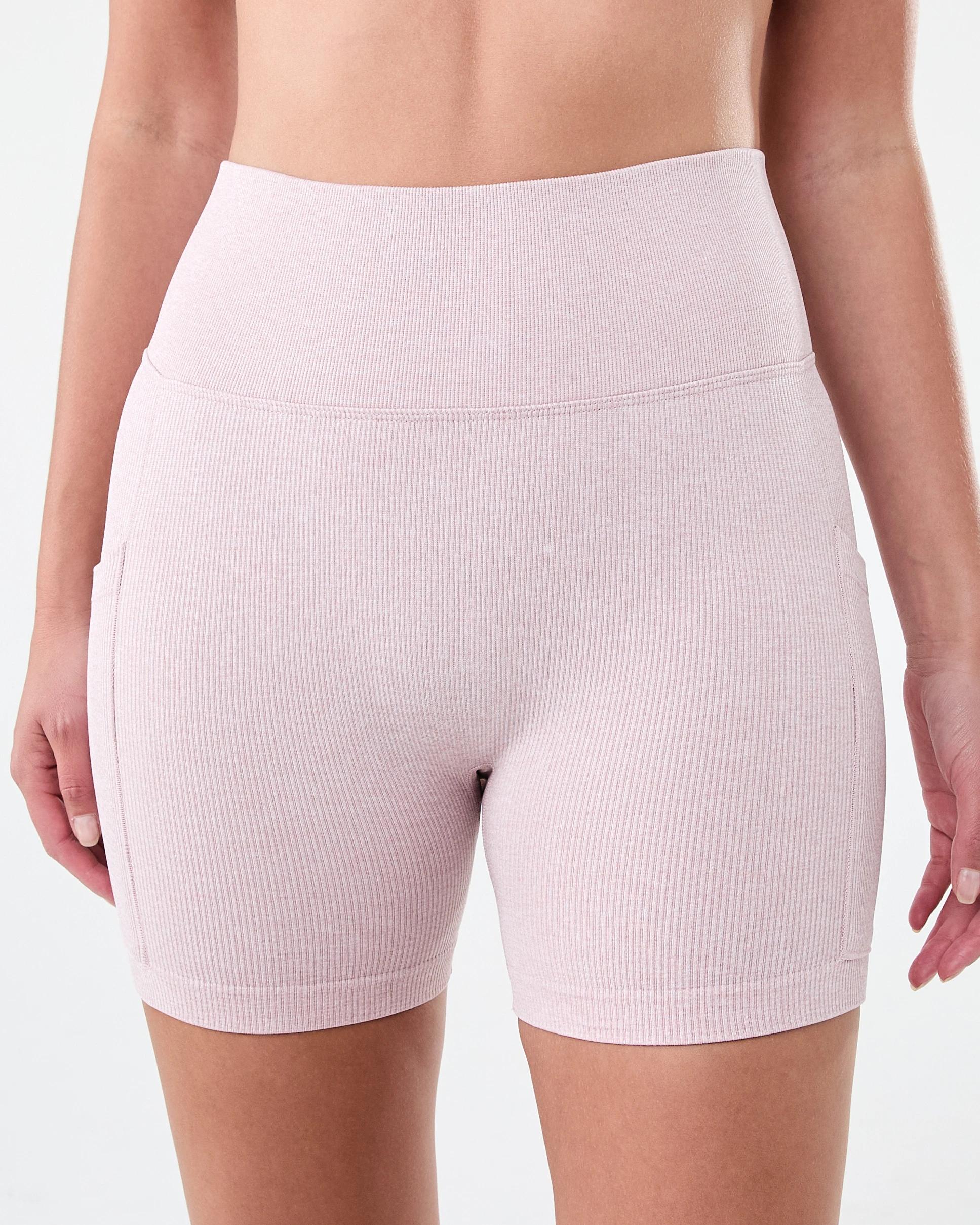 1 Active Womens Seamfree Pocket Bike Shorts Sol B Pink, 1 of 7