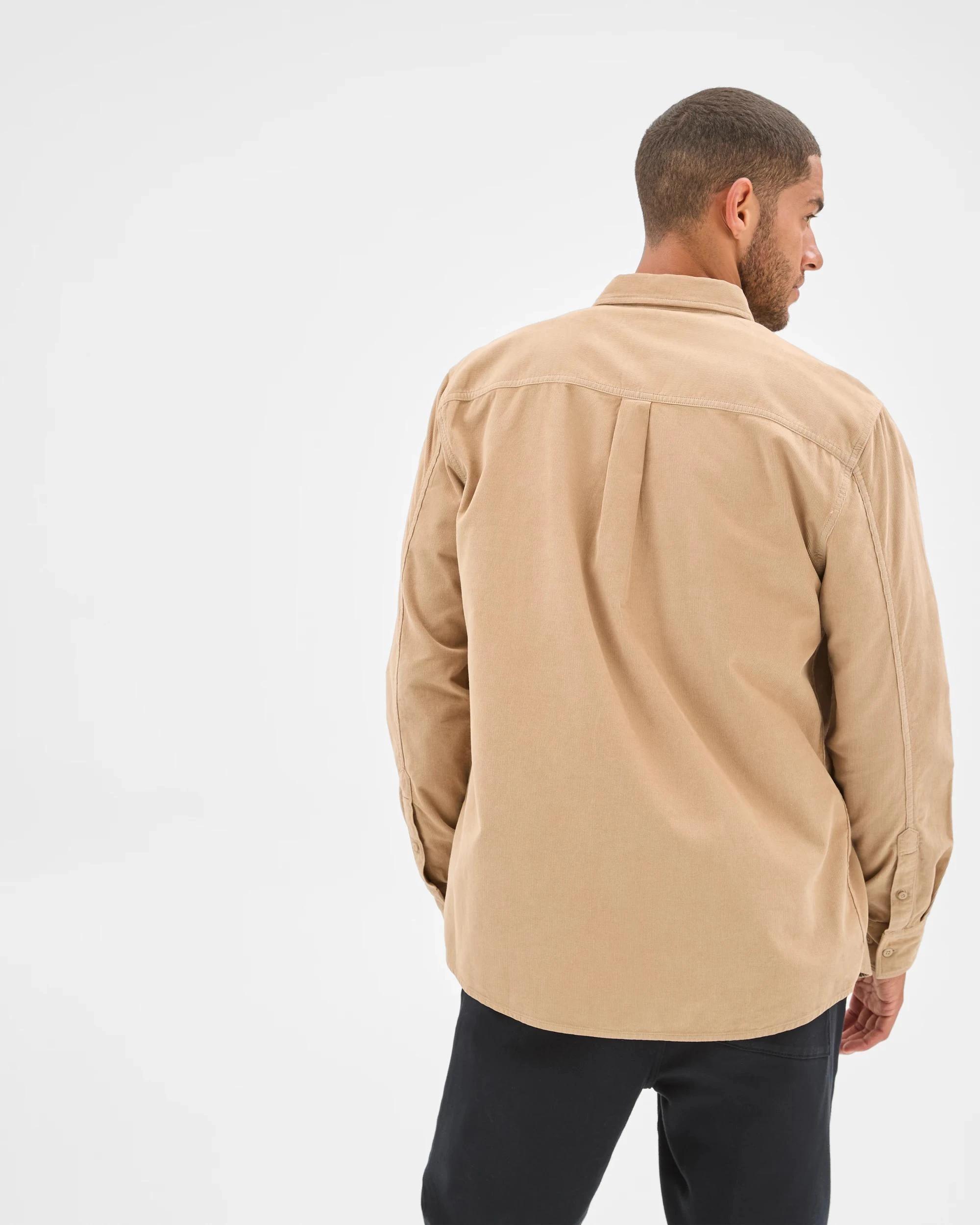 6 Target Man Australian Cotton Corduroy Shirt TAN, 6 of 6