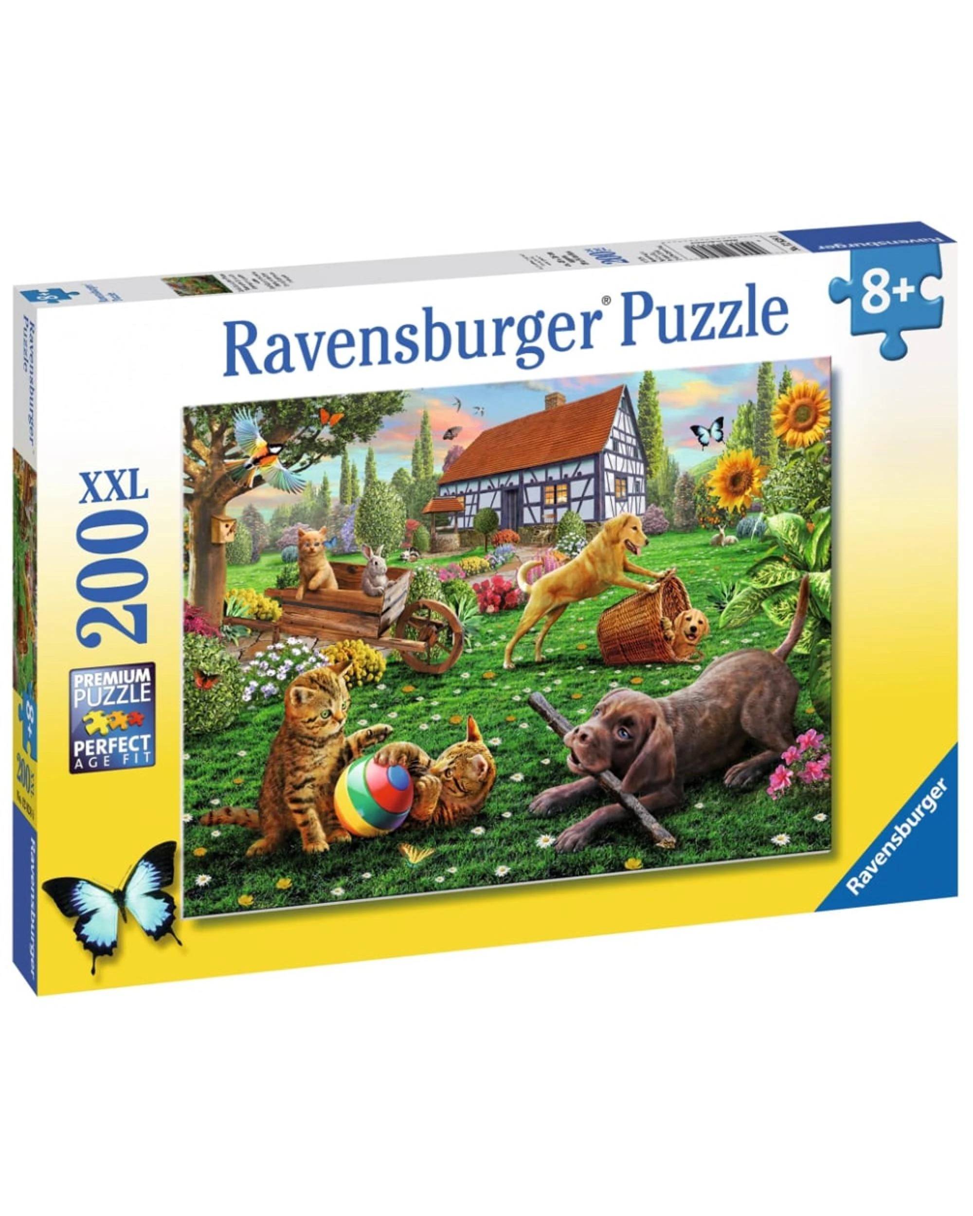 1 Ravensburger Playing in the Yard 200 XXL Piece Jigsaw Puzzle, 1 of 2