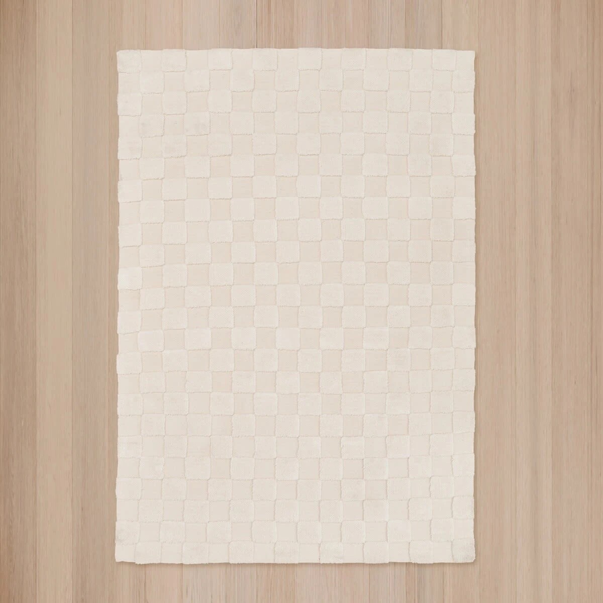 5 Check Rug - Natural, Large - 235cm x 160cm, 5 of 7