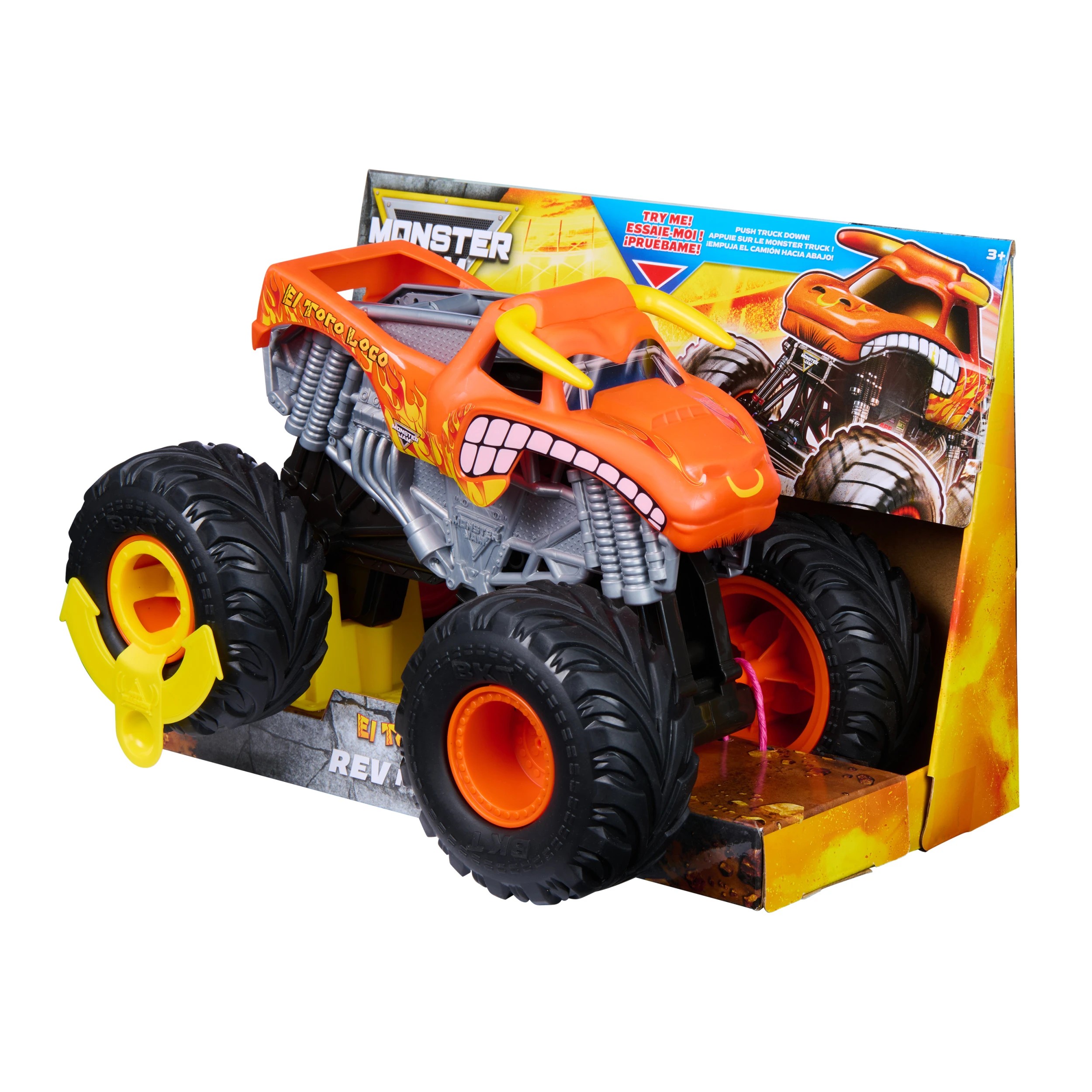 6 Monster Jam Official El Toro Loco Rev N' Roar Monster Truck, 6 of 7