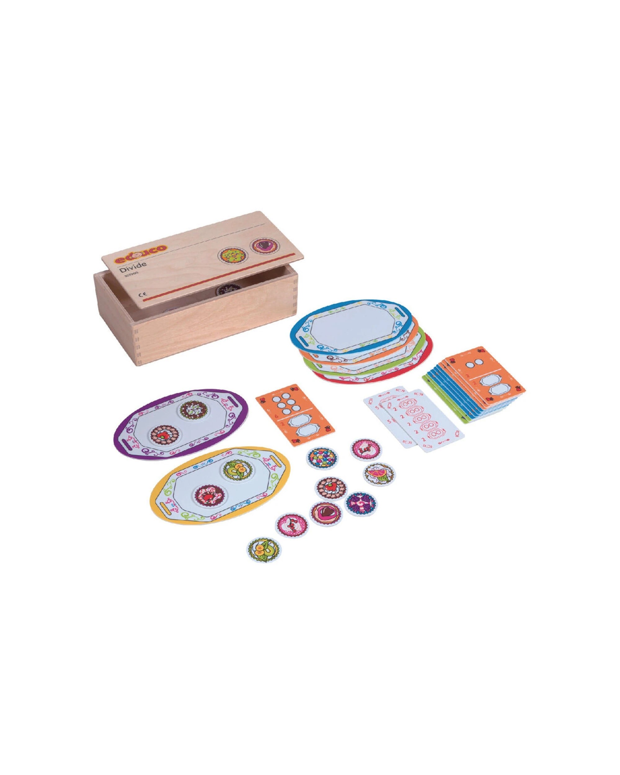 2 EDUCO Sharing A Cake Division Skills Educational Toy Cake Division Toy - Multi, 2 of 3