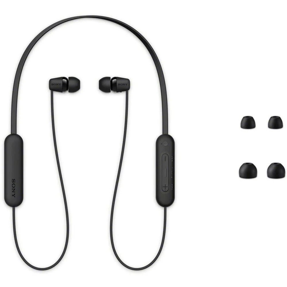 4 Sony WIC100B Wireless Earbuds Black, 4 of 5