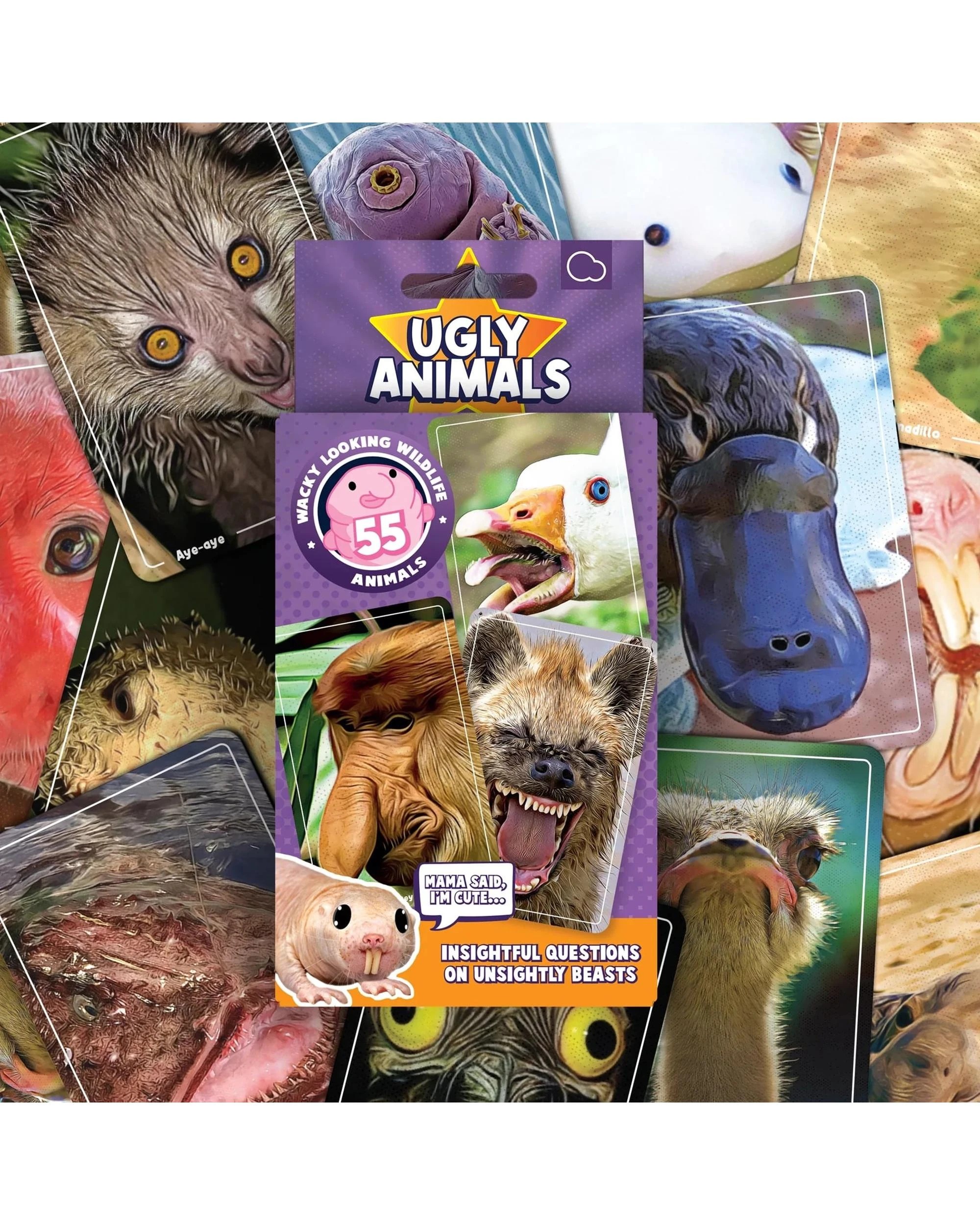 5 Bubblegum Stuff Ugly Animals Card Game, 5 of 5