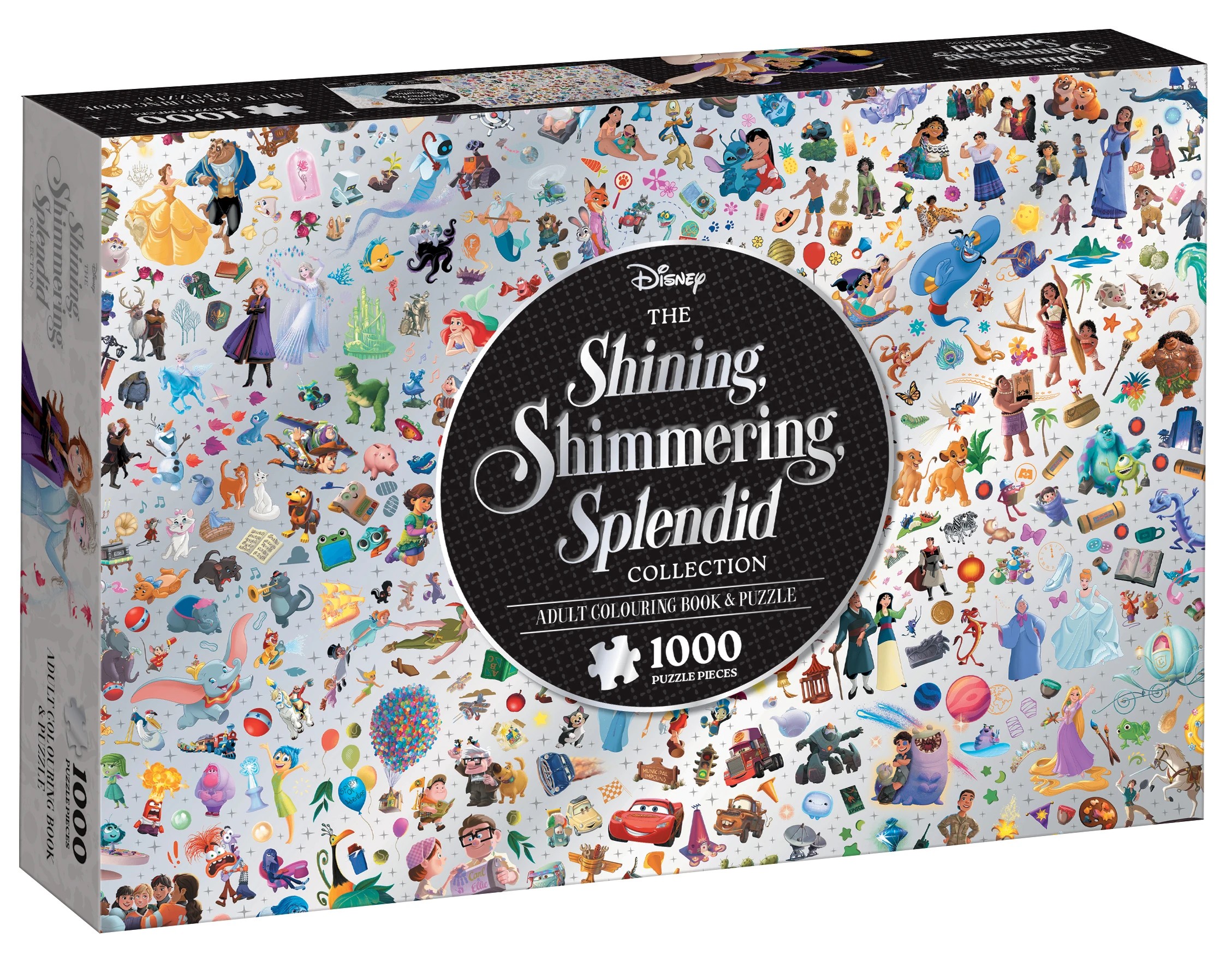 1 Disney The Shining Shimmering Splendid Collection: Adult Colouring Book and Puzzle  - Book, 1 of 6