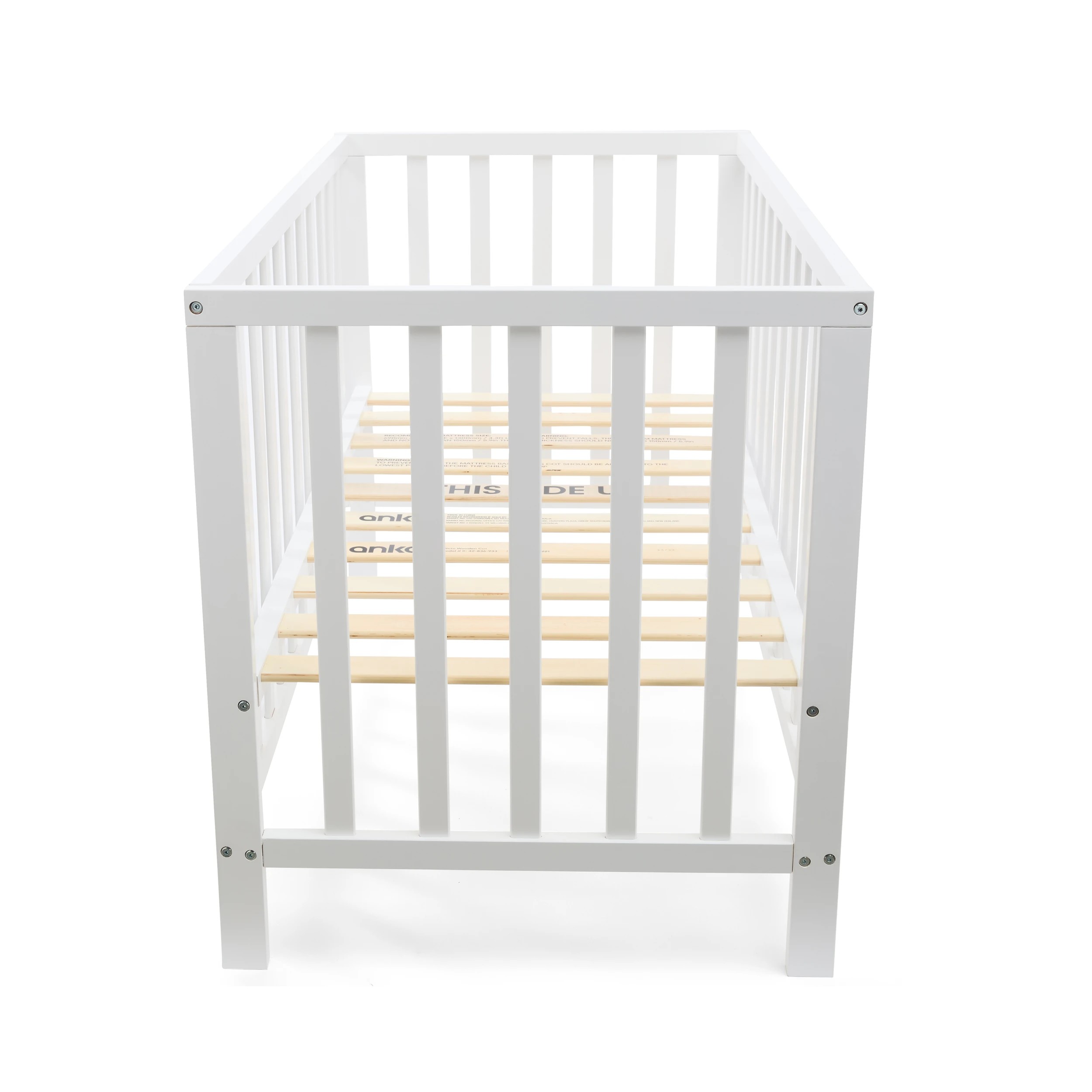 6 White Wooden Cot, 6 of 10