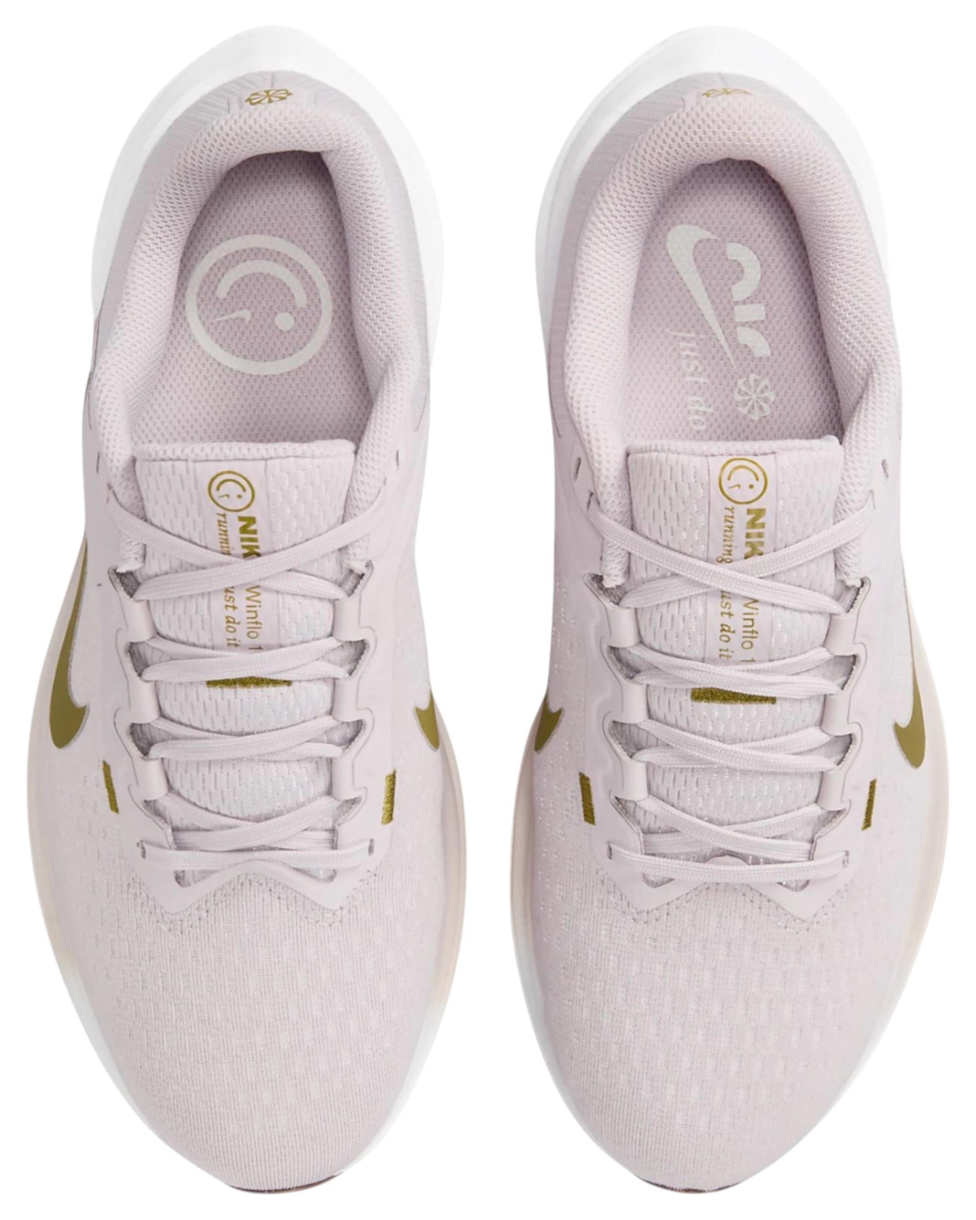 8 Nike Womens Air Winflo 10 Pink/ Gold Athletic Running Shoes Pink/gold, 8 of 10
