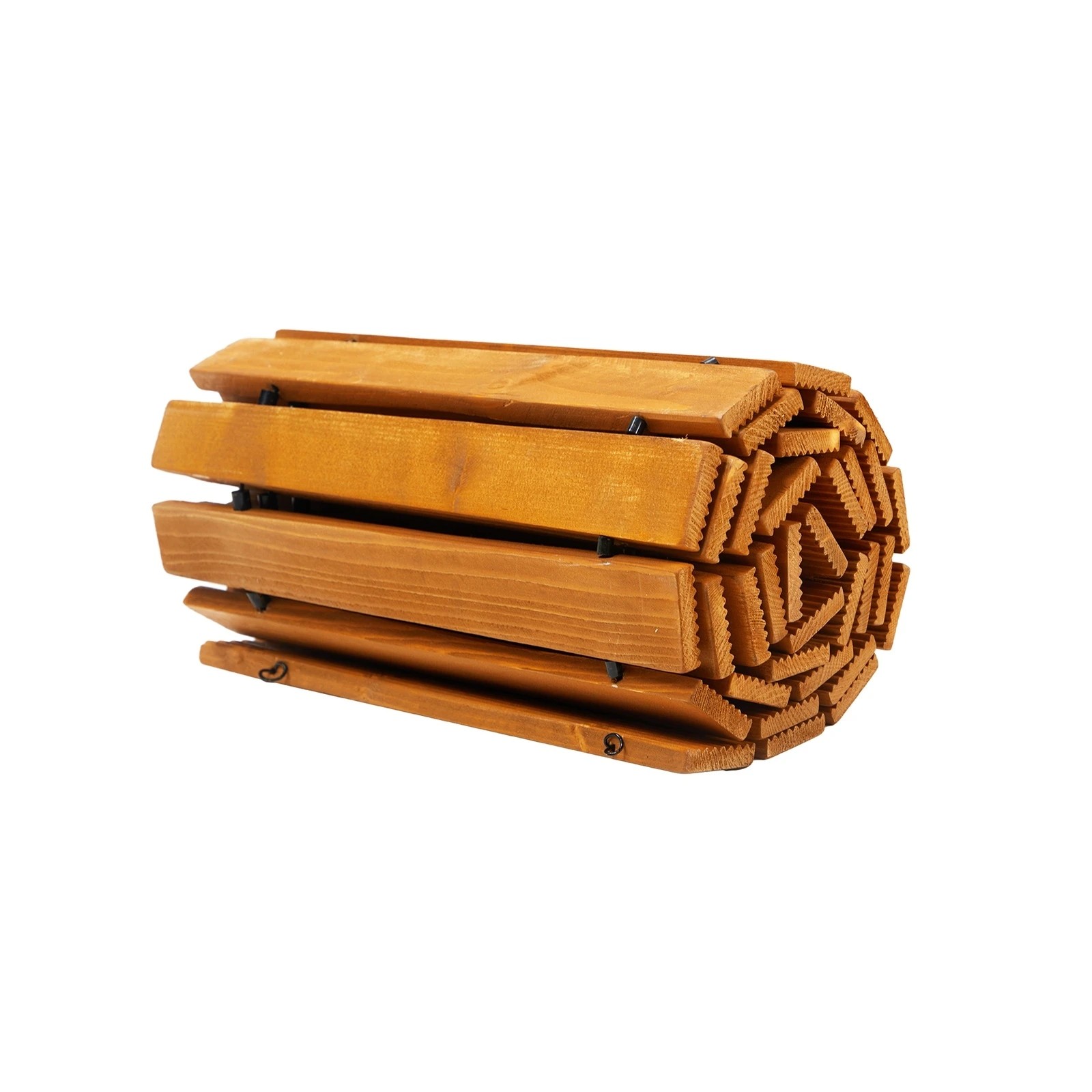 9 Livsip Garden Wooden Pathway 8ft Straight Roll-Out Wood Walkway Outdoor Backyard - Natural, 9 of 9