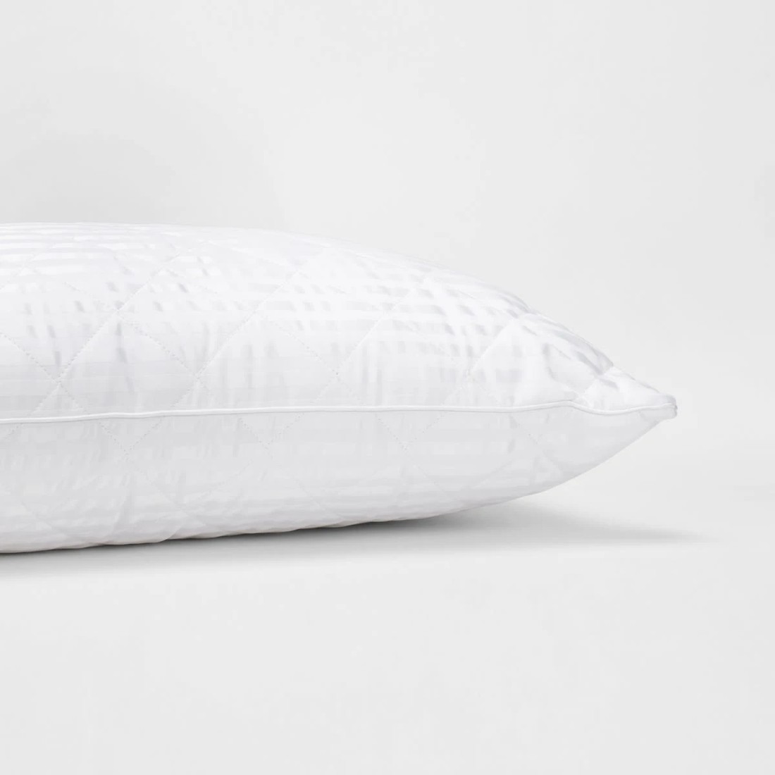 5 Luxury Quilted Pillow - High Profile, White, 5 of 6