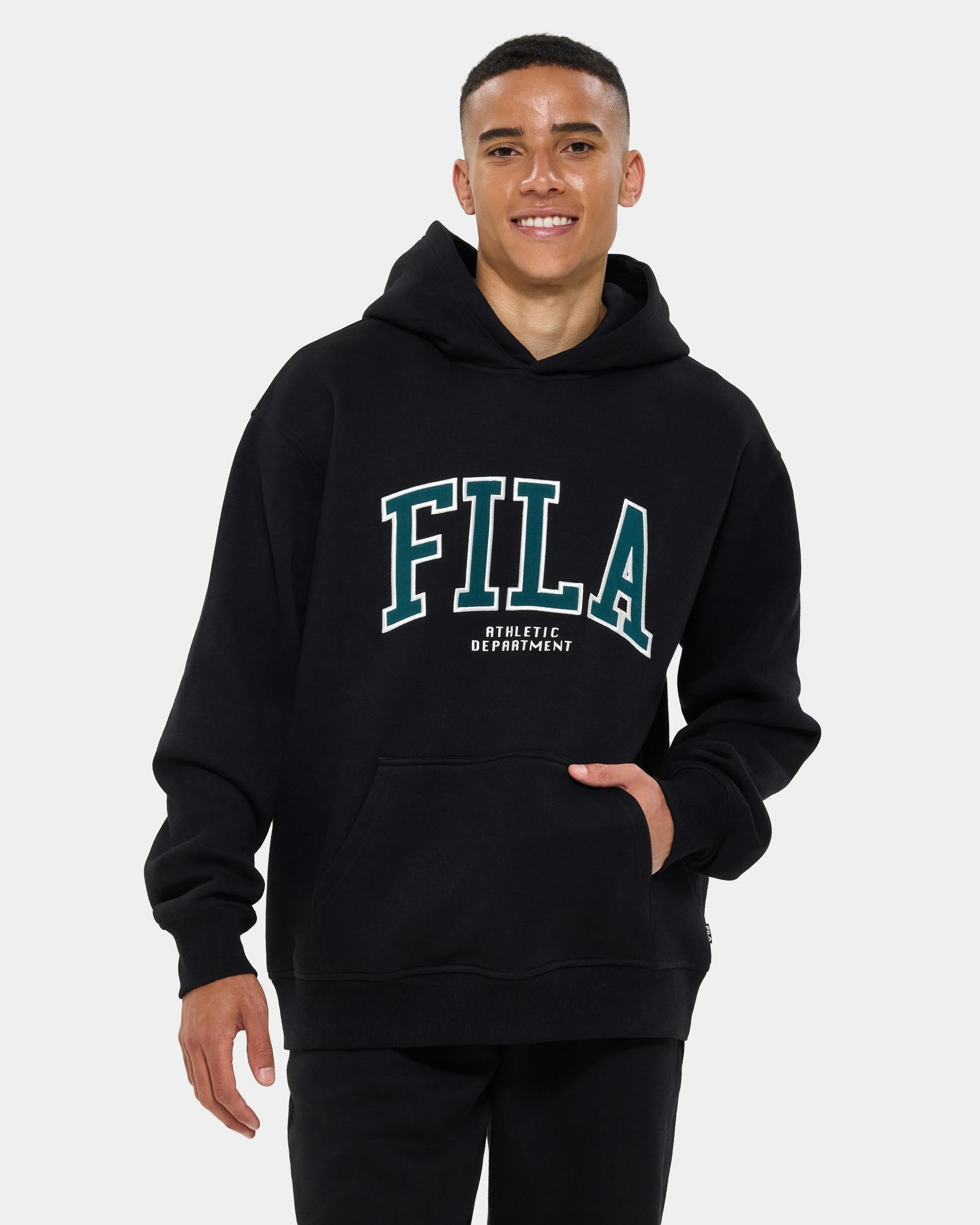 1 Fila Heavyweight Graphic Hoodie BLACK, 1 of 7