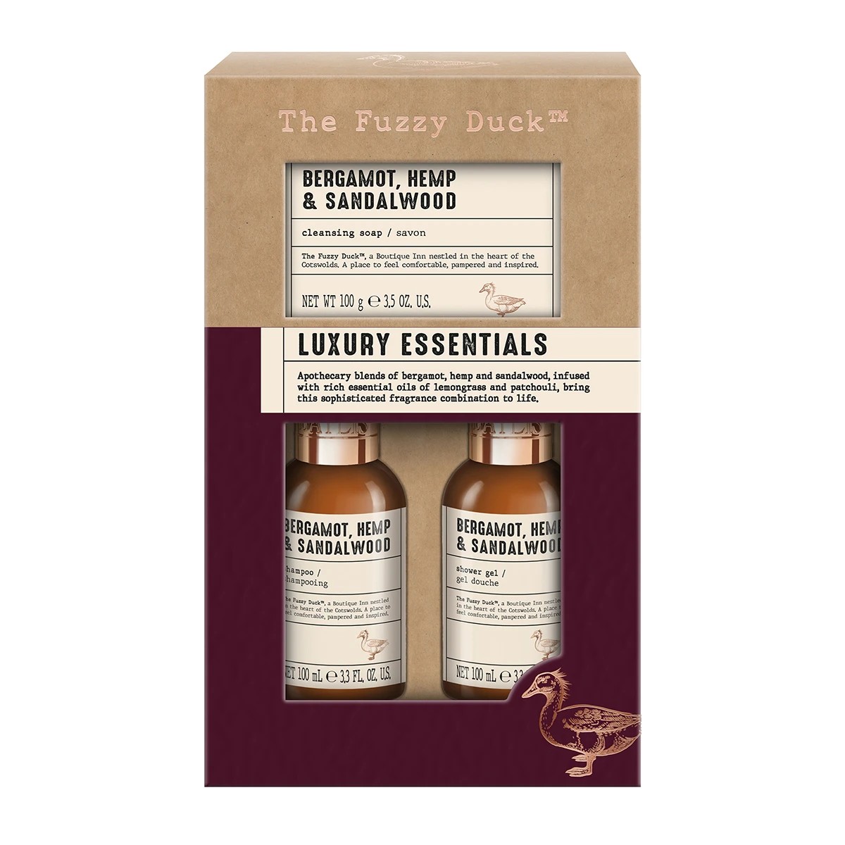 1 Baylis and Harding The Fuzzy Duck Luxury Essentials Set - Bergamot, Hemp and Sandalwood, 1 of 4