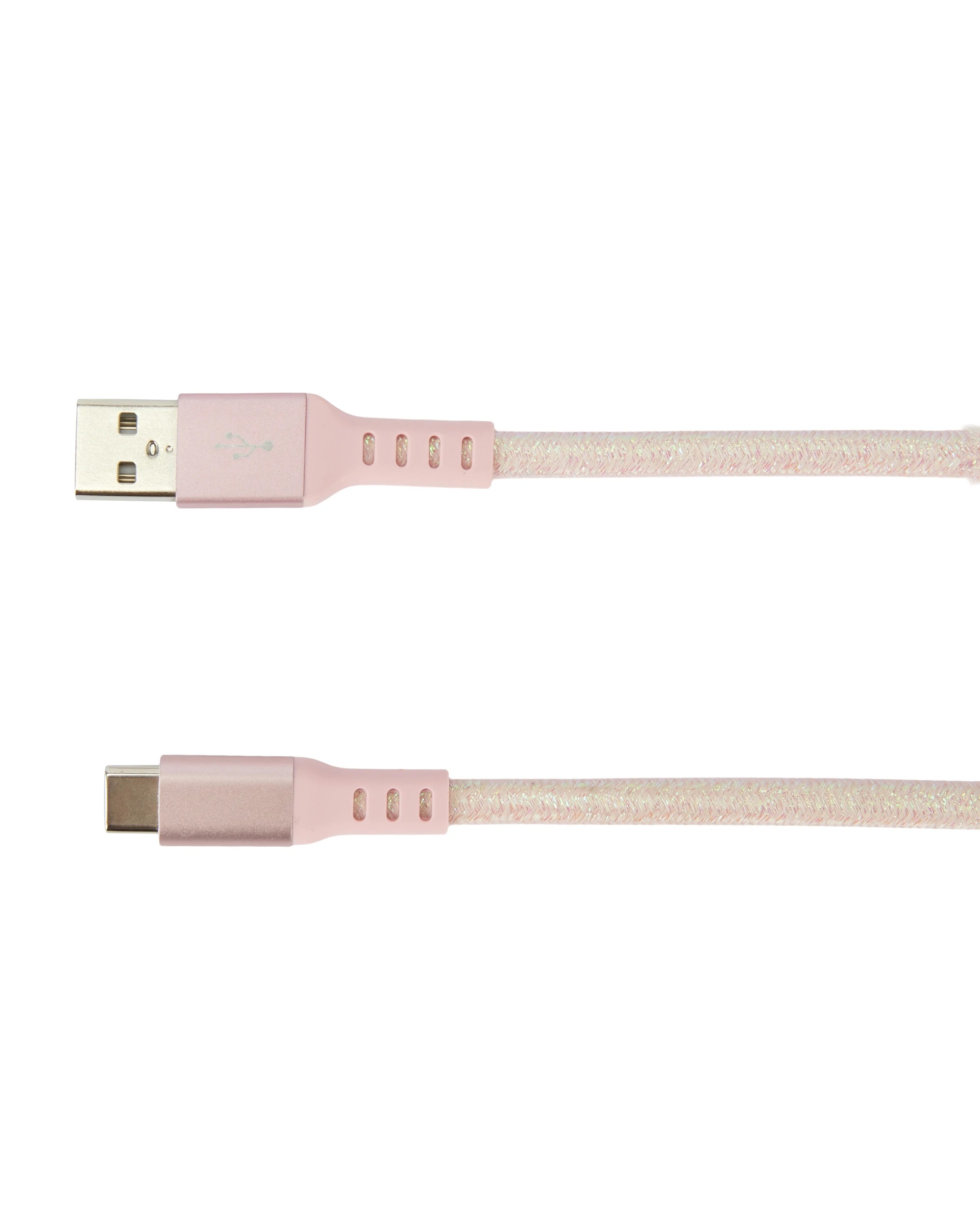 2 USB-A to USB-C Cable - 2m, Pink, 2 of 4