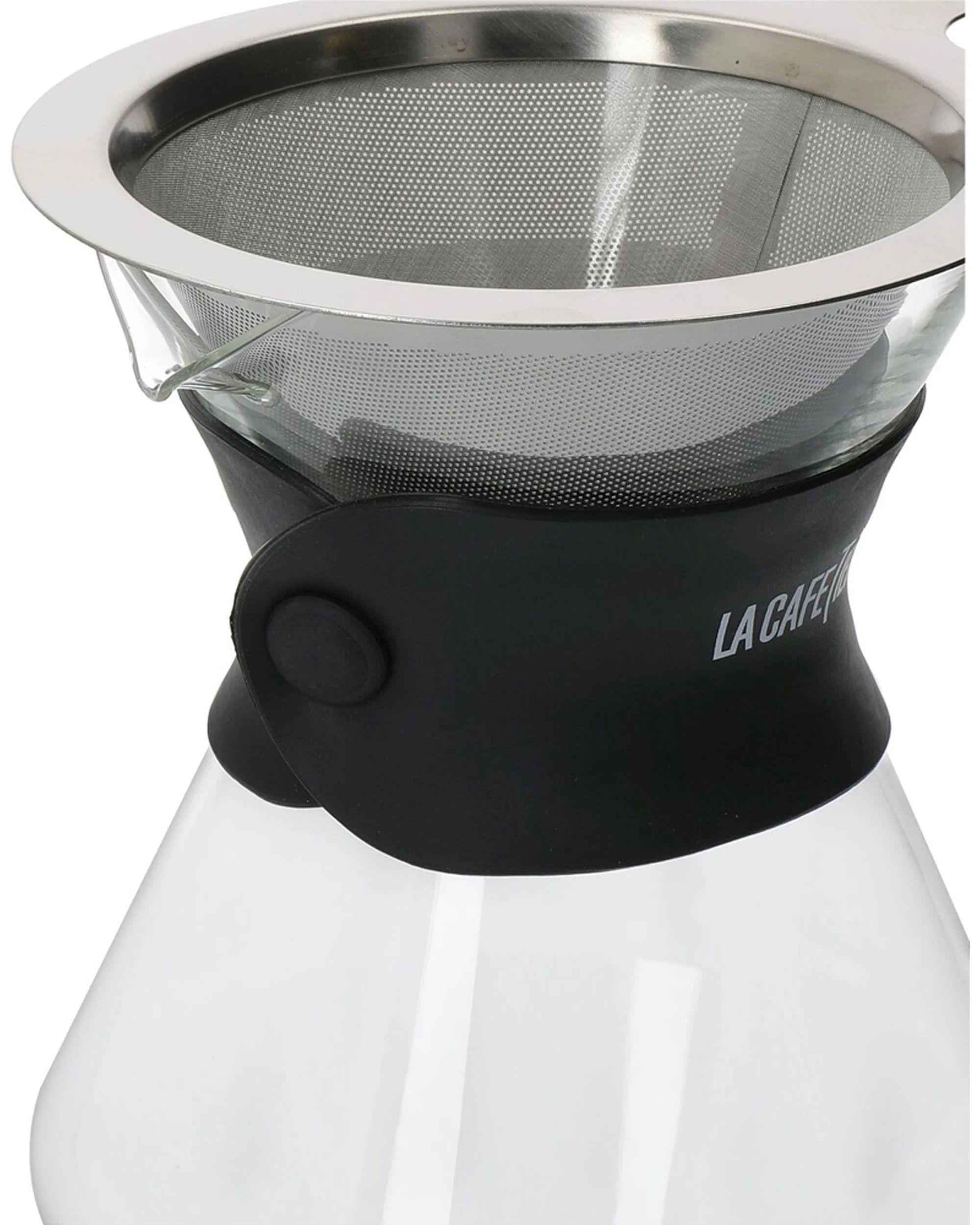 4 La Cafetiere 3 Cup Glass Coffee Dripper With Stainless Steel Filter 400ml - Black, 4 of 8