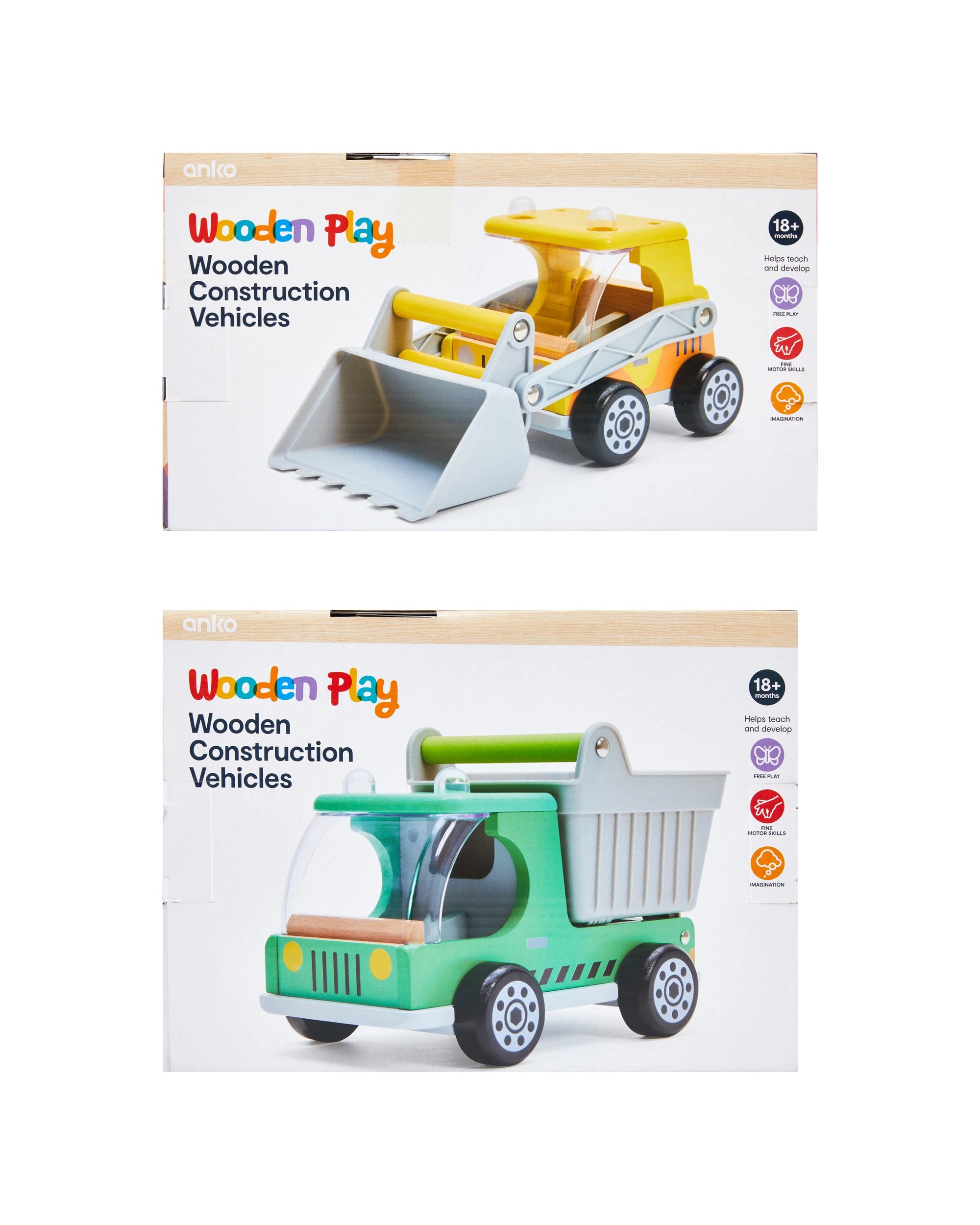 8 Wooden Play Construction Vehicle - Assorted, 8 of 8