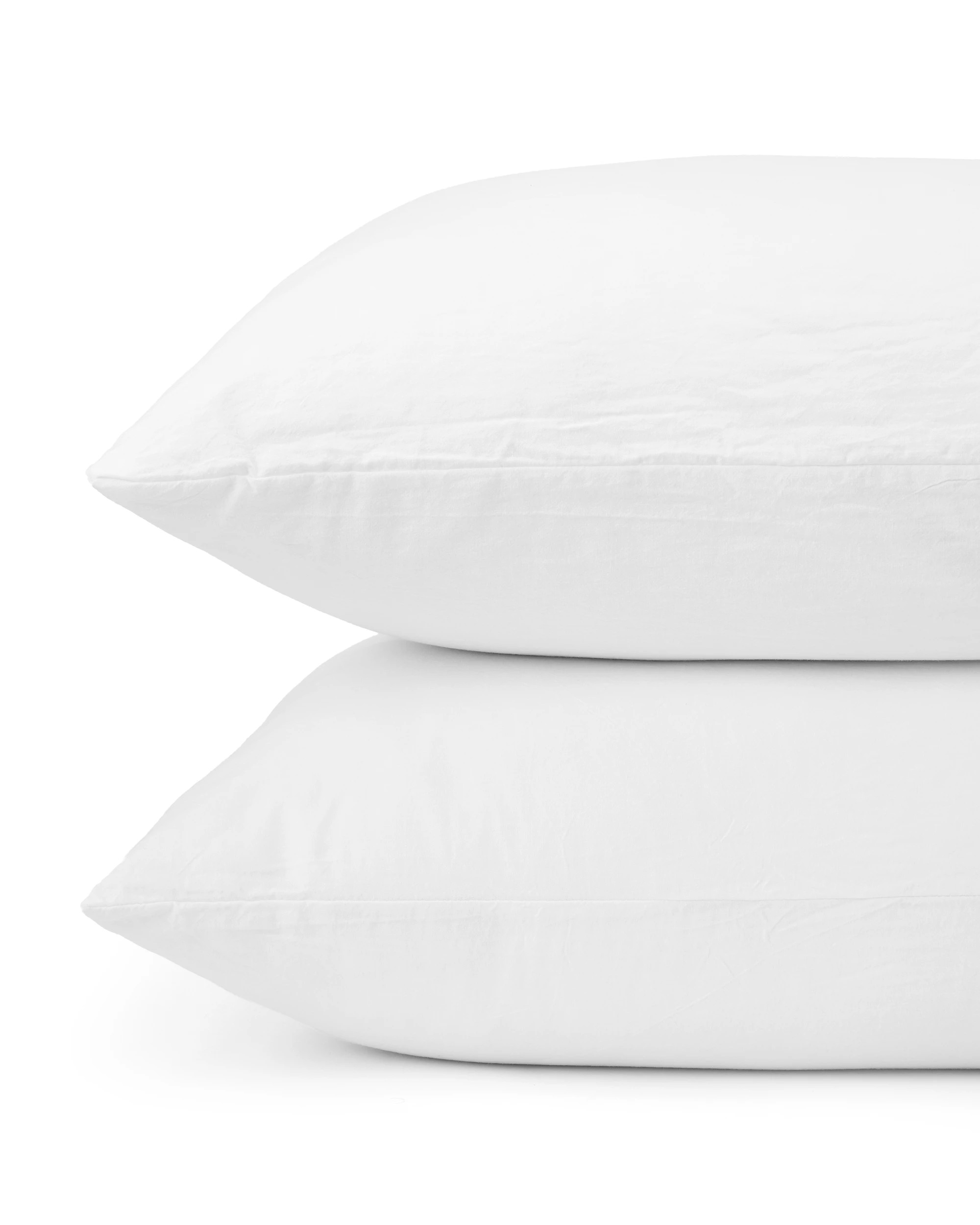 2 Stonewashed Cotton Sheet Set - Queen Bed, White, 2 of 6