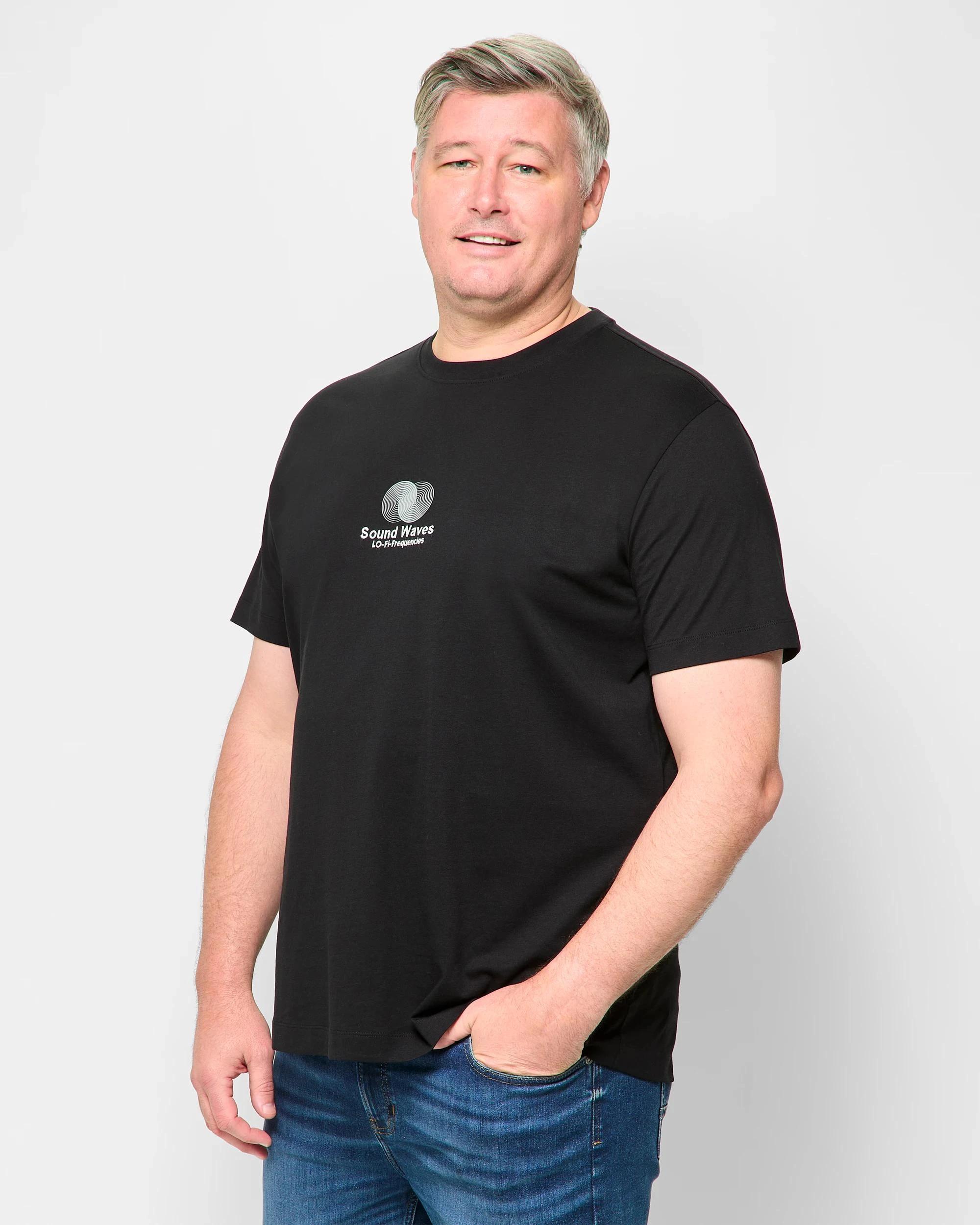 3 Target Plus Size Australian Cotton Print T-Shirt BLACK, 3 of 5