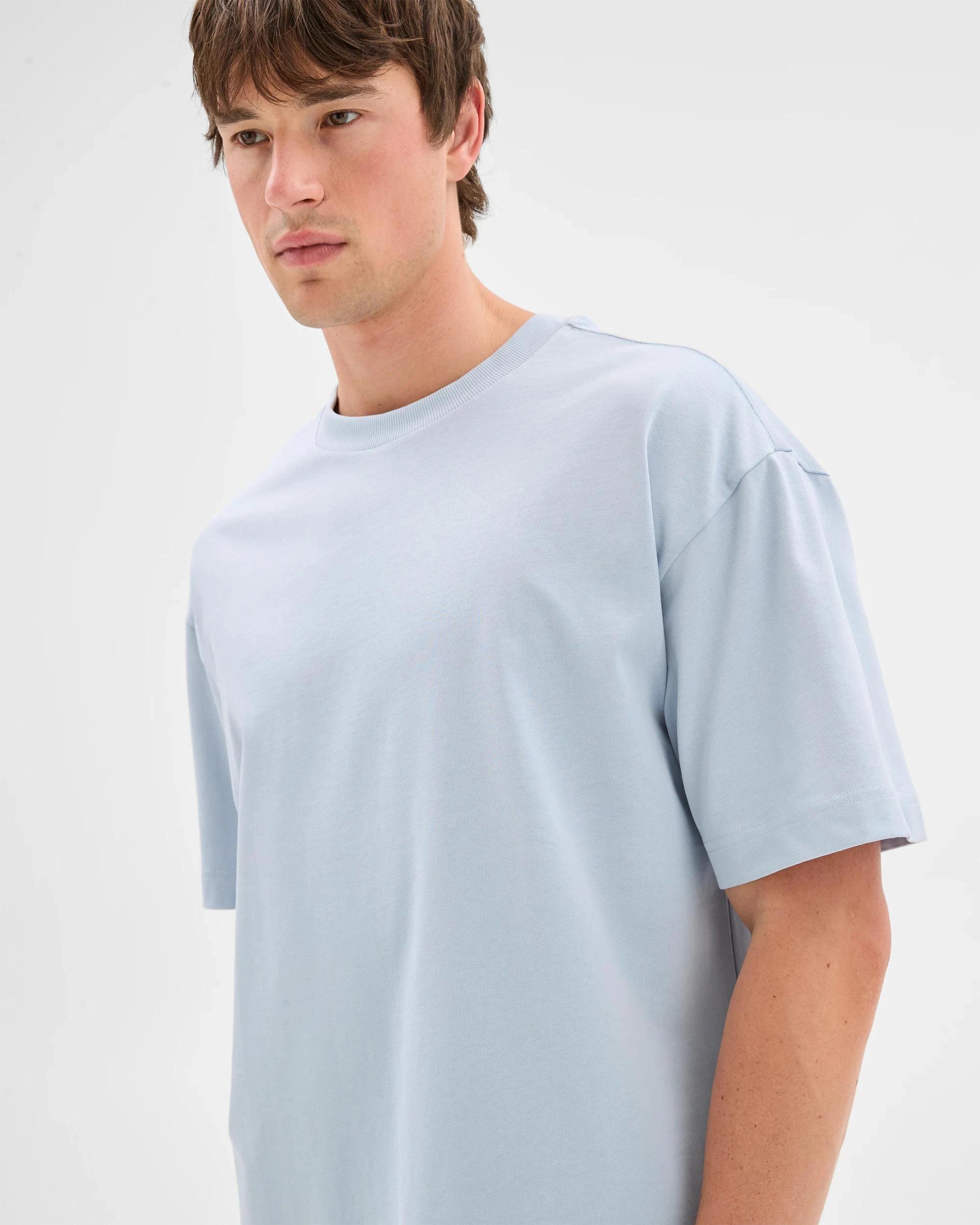 1 Commons Australian Cotton Oversized Heavy Core T-Shirt BLUE, 1 of 5