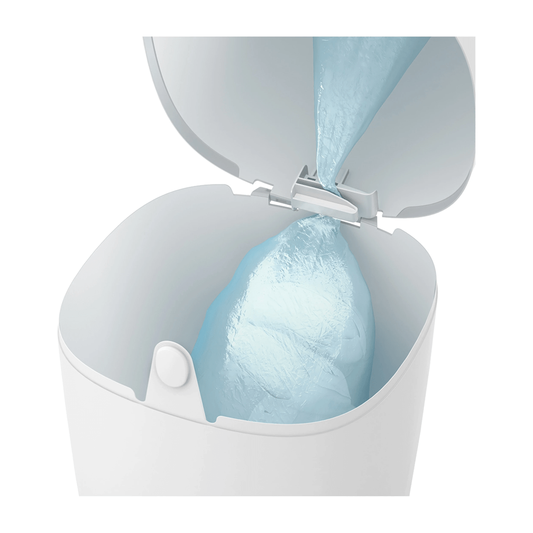 6 Angelcare Odour Seal Nappy Disposal System With 1 Refill Cassette Starter Kit
 - White, 6 of 9