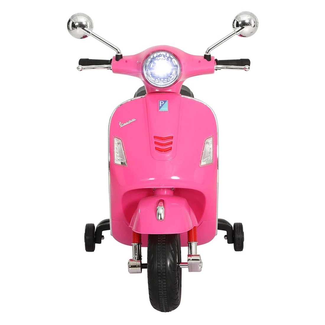 3 Kids Electric Ride On Car Motorcycle Motorbike Vespa Licensed GTS - Pink, 3 of 6
