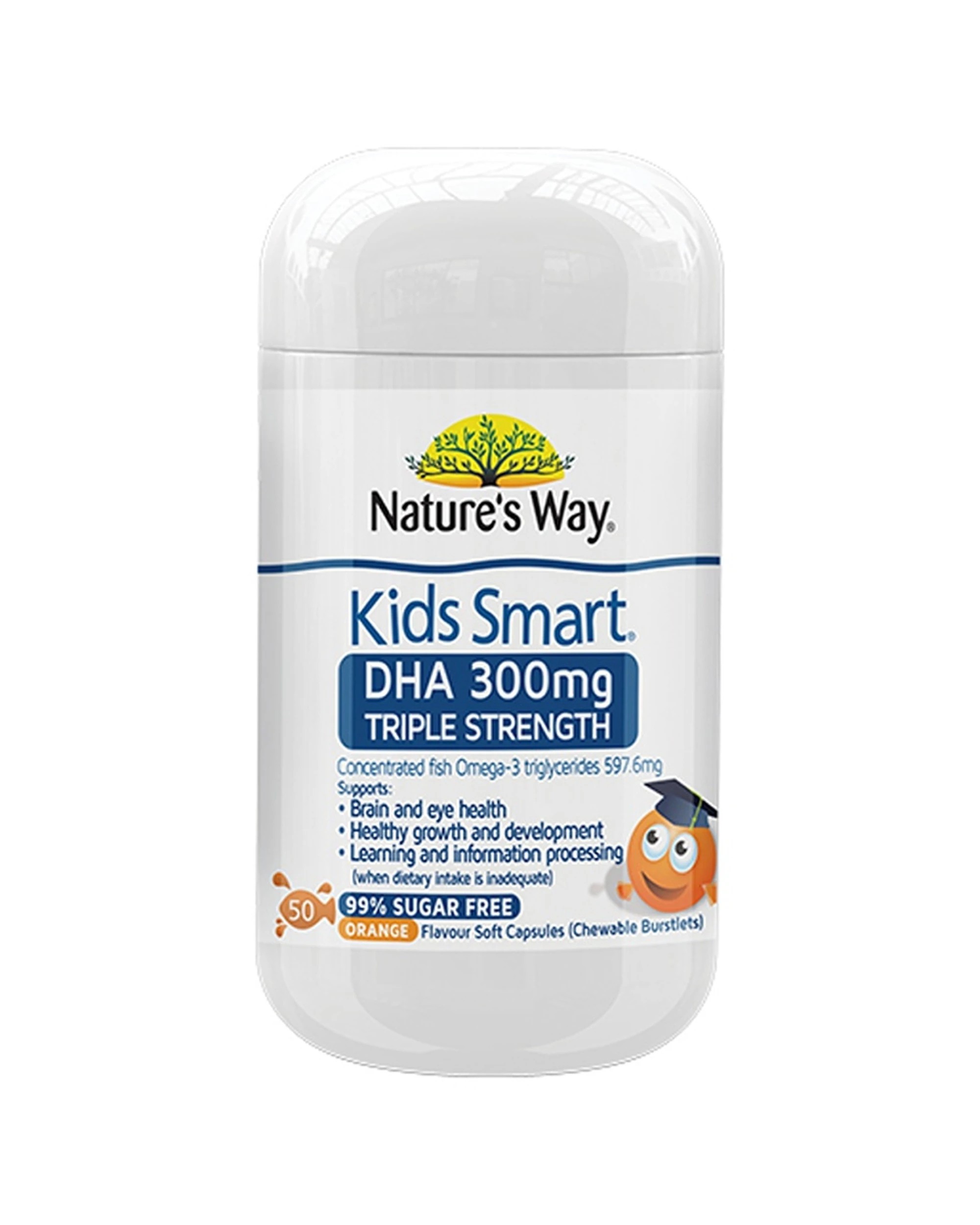 1 Nature's Way 50pc Kids Smart Triple Strength DHA 300mg Soft Capsules, 1 of 1
