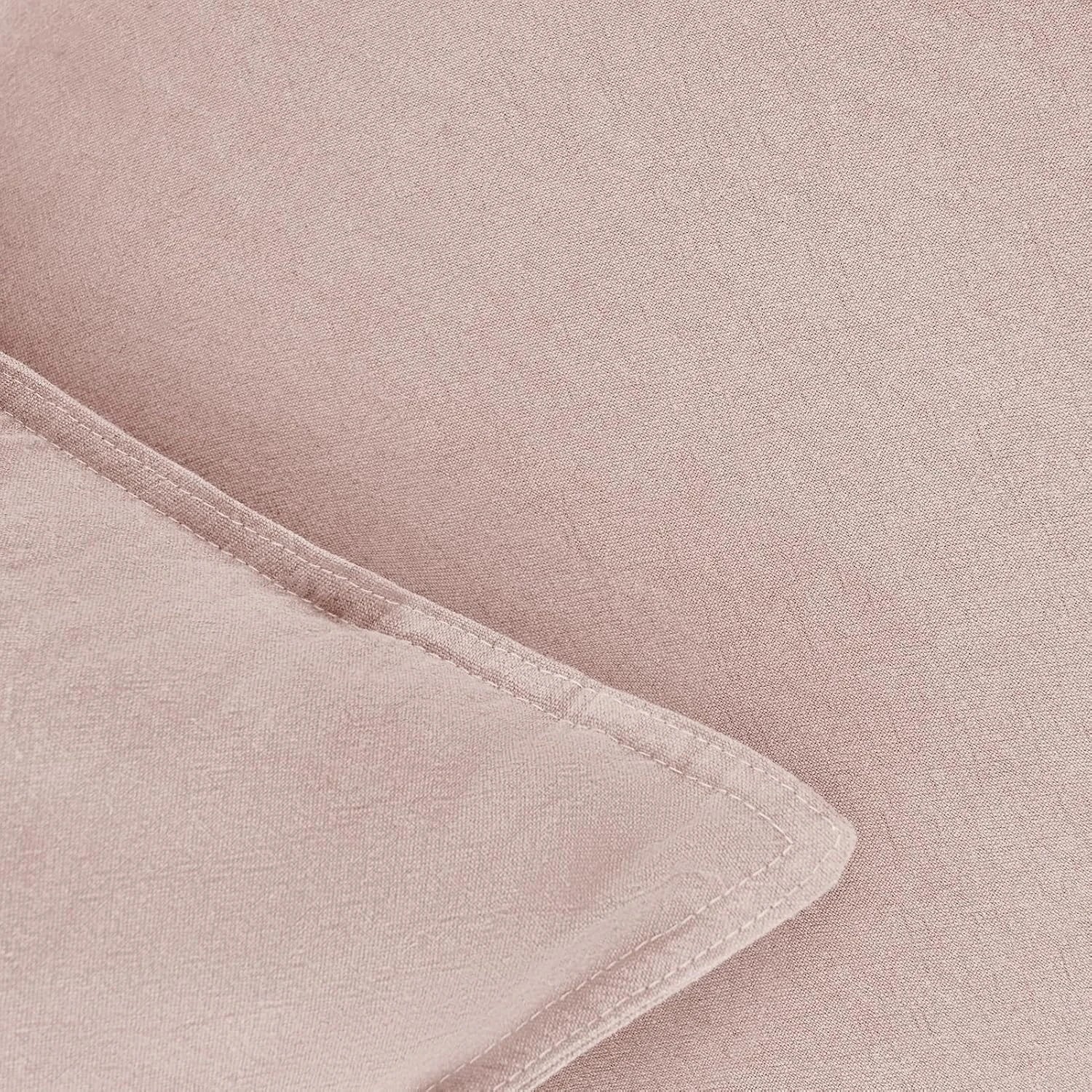 3 Gioia Casa 2-Pack Linen-Cotton Blend Cushion Covers 45x45cm - Pink, 3 of 4