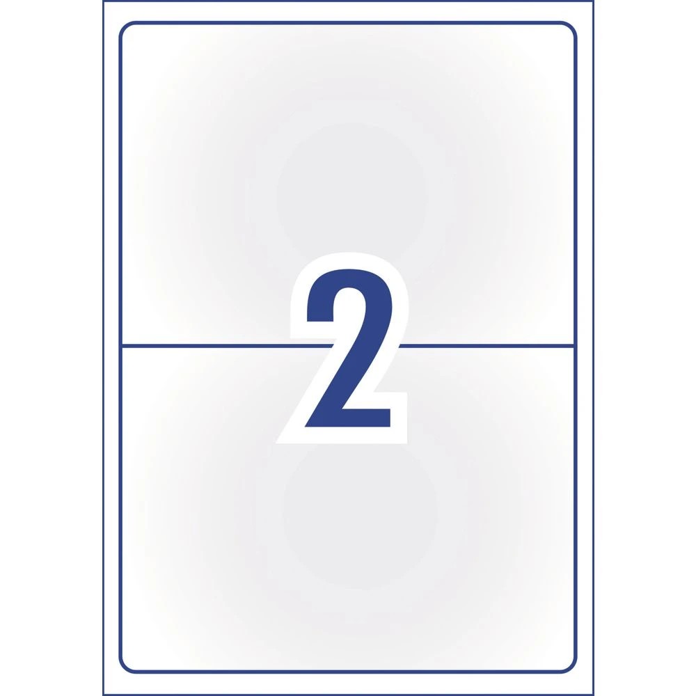 3 Avery 2UP Inkjet Shipping Labels  Clear 25 Sheets, 3 of 5