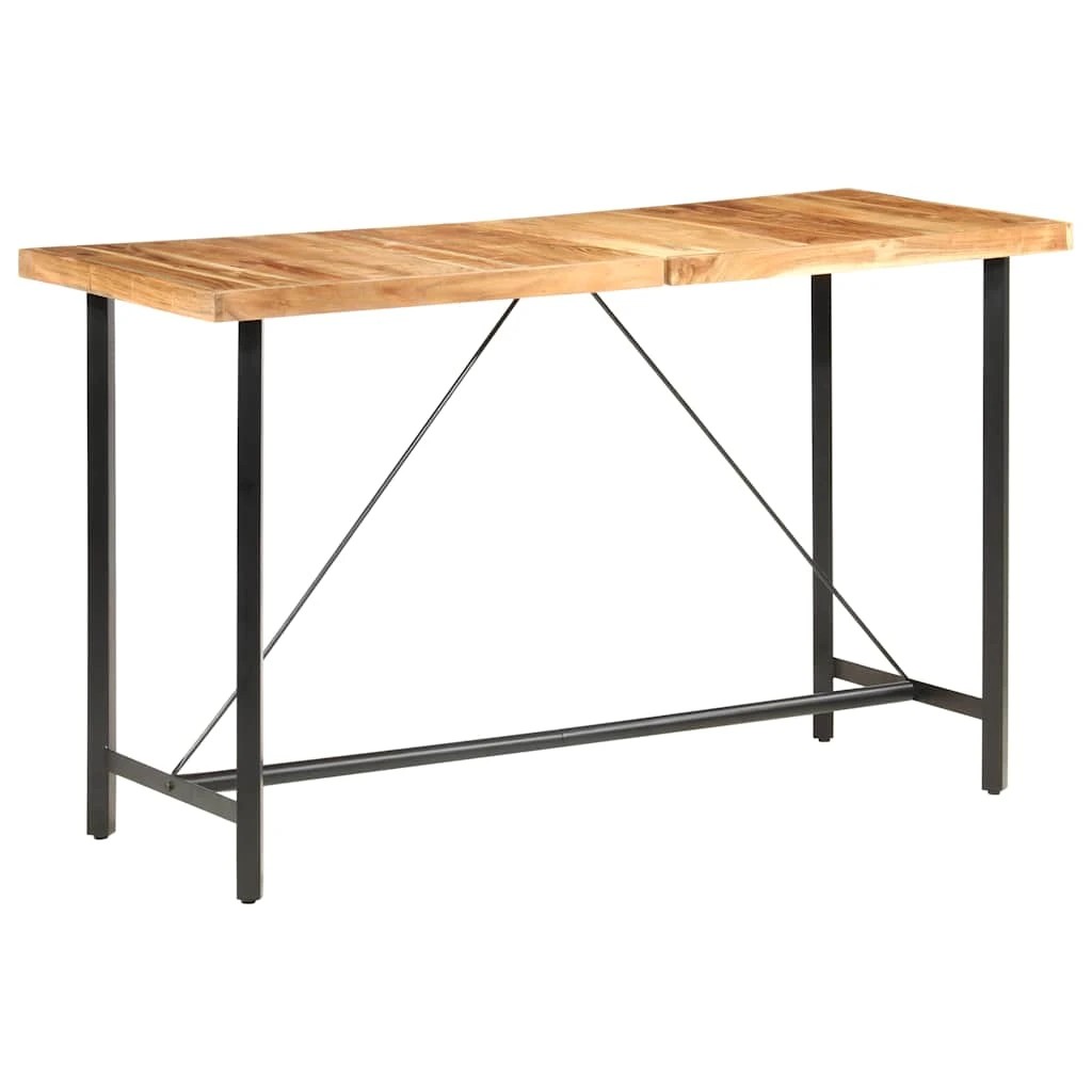 8 Vidaxl Bar Table Wooden Bar Table - Brown, 8 of 10