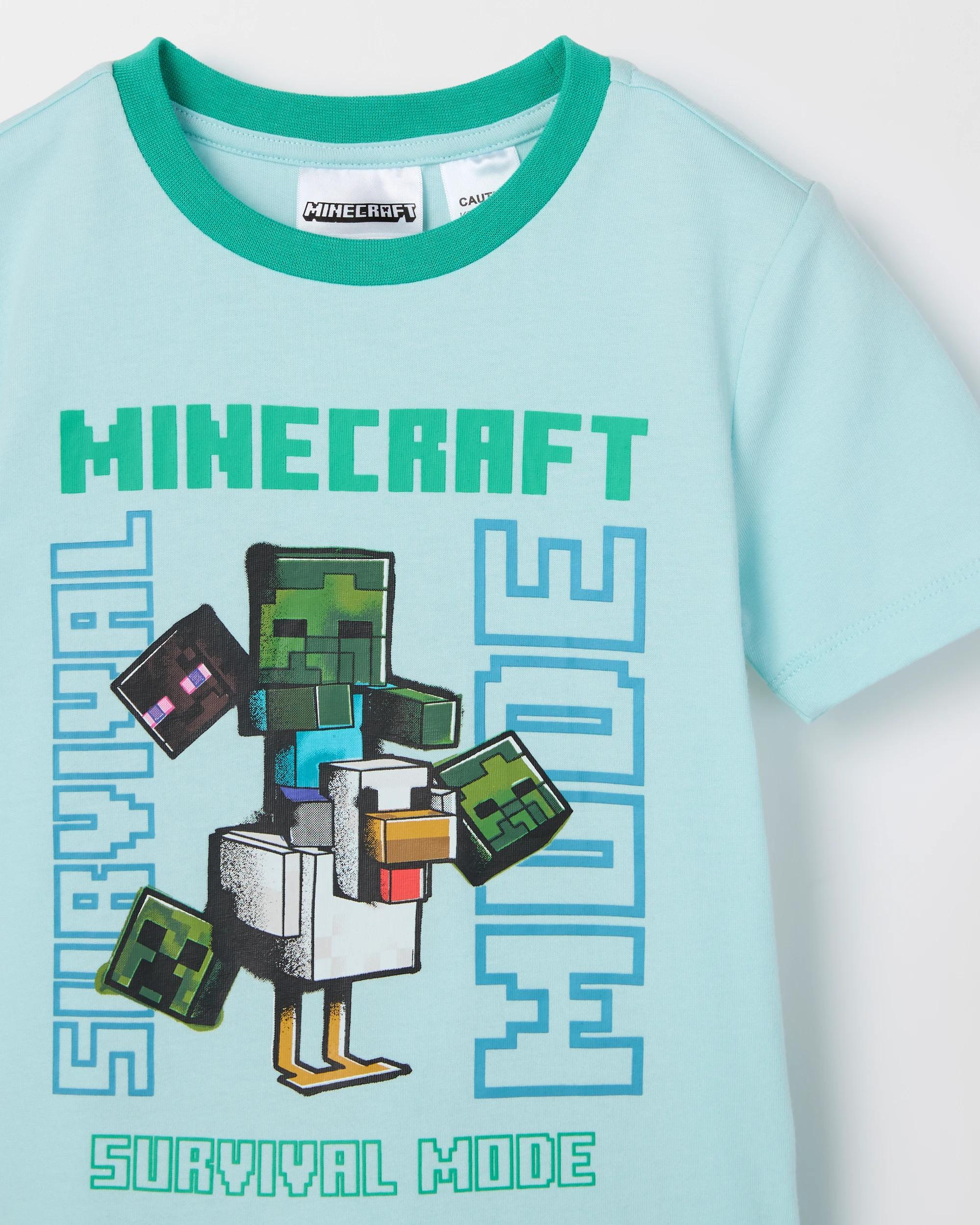 4 Minecraft Australian Cotton 2 Pack Younger Boys Pyjama Set MINECRAFT, 4 of 5
