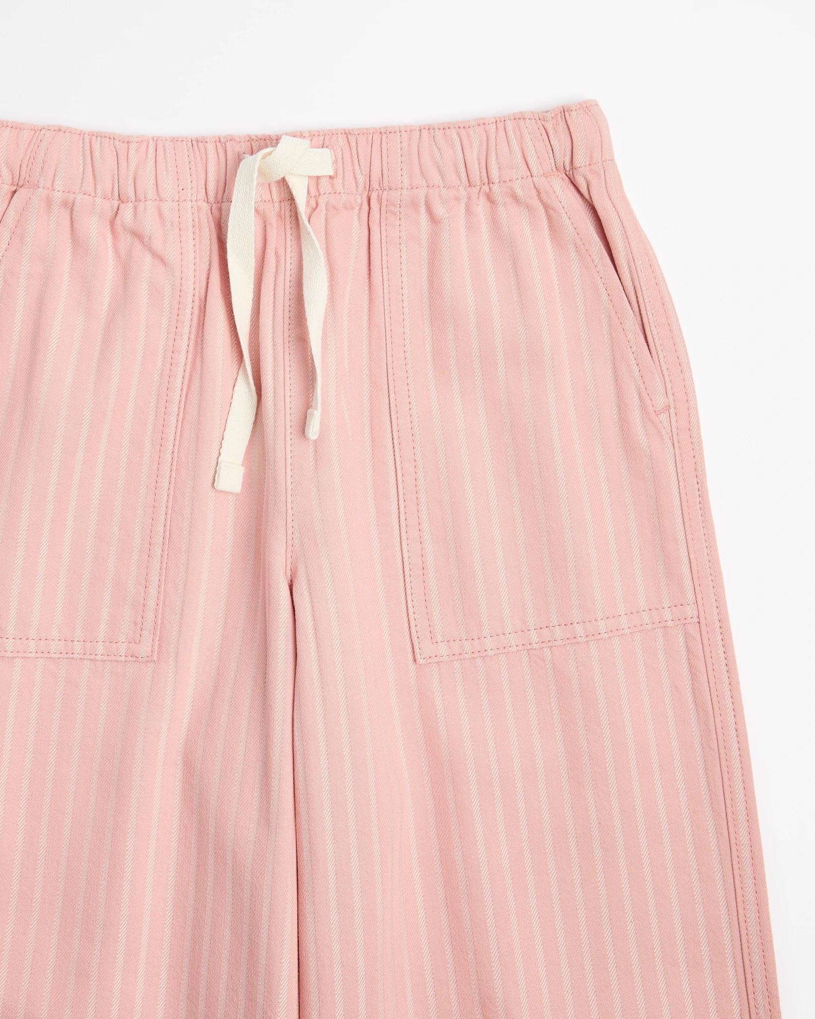 5 Target Wide Leg Textured Denim Pull On Pant PINK, 5 of 6