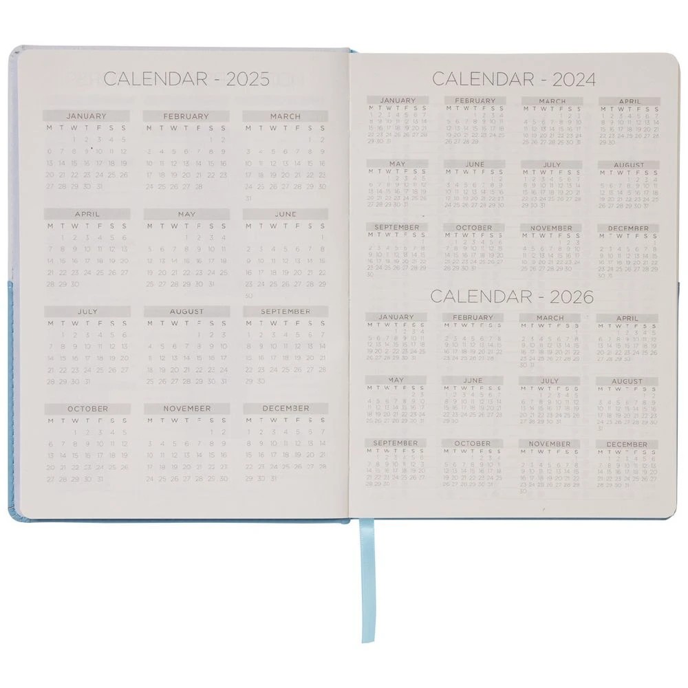 4 Otto A5 Day to Page Two-tone Undated Diary 192 page Blue, 4 of 7