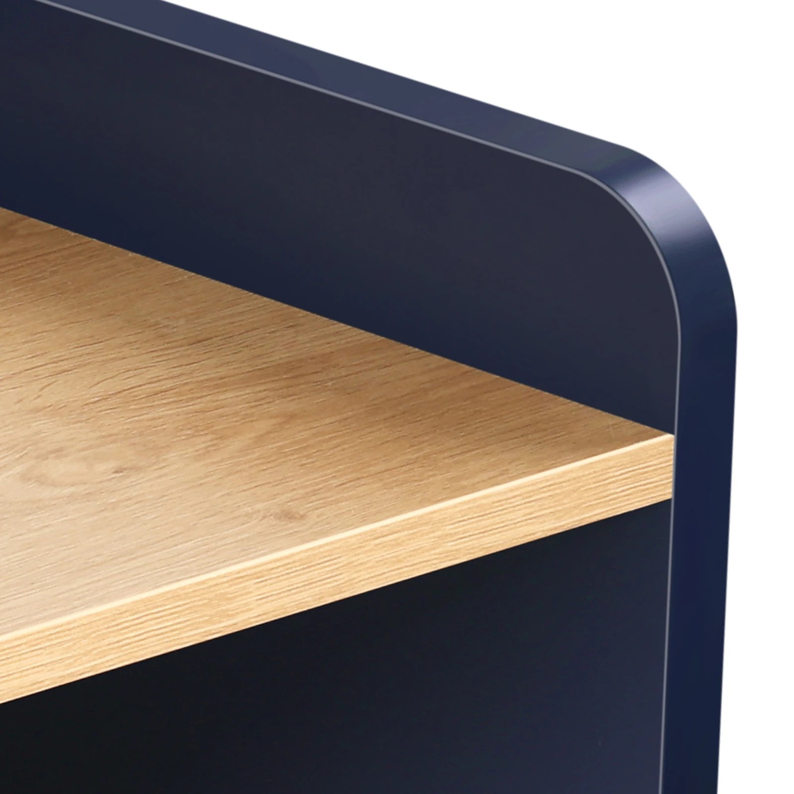 7 Alfordson Bedside Table 1 Drawer Nightstand Side Storage Shelf - Blue, 7 of 10