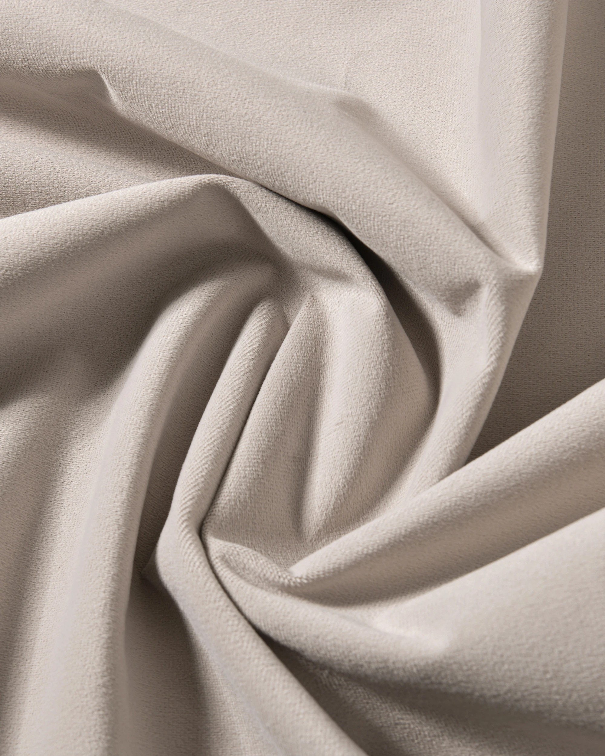 4 Cadence & Co. Byron Matte Velvet 100% Blockout S-Fold Curtain 385x280cm - Fits 220cm Track - Oat, 4 of 5