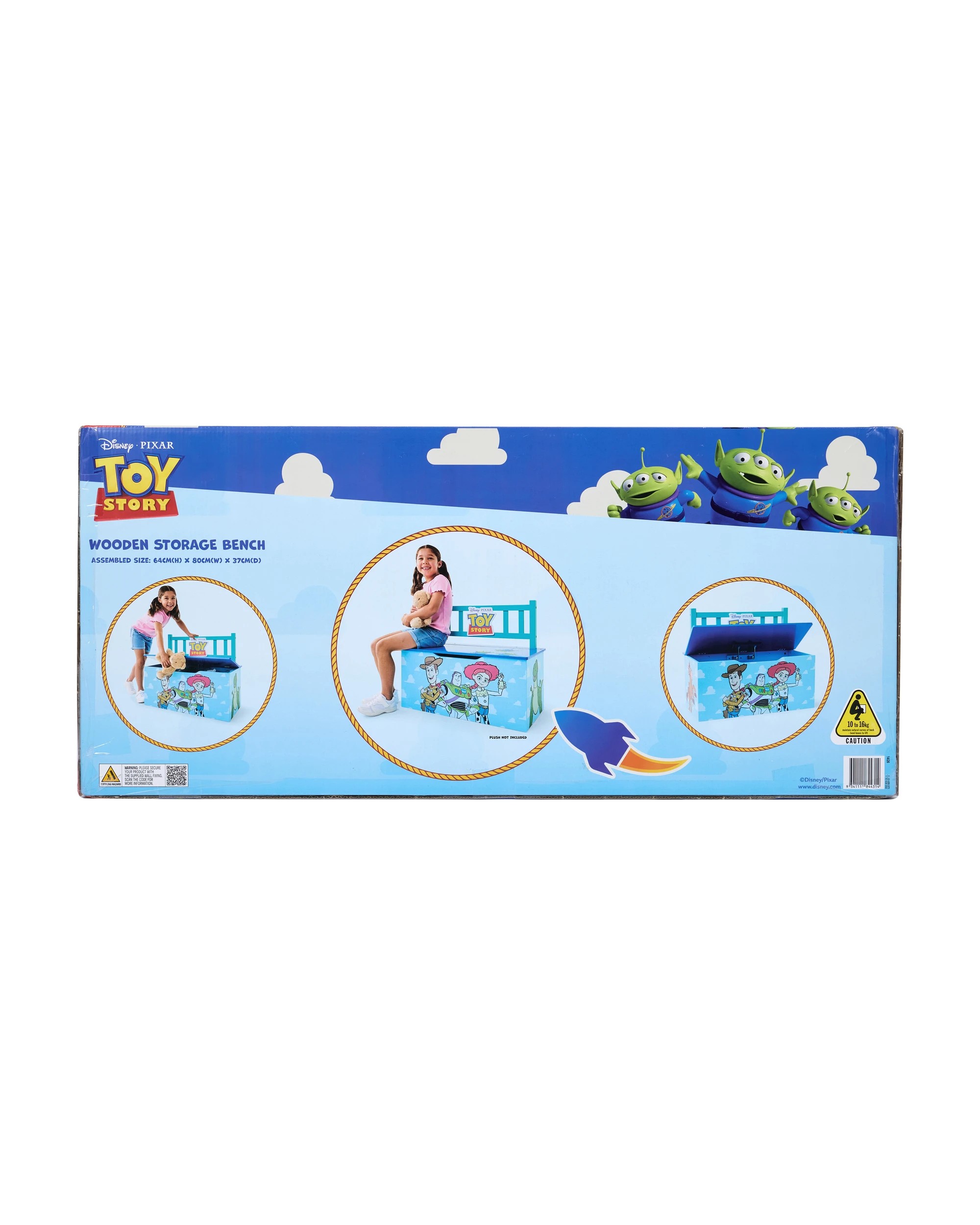 9 Disney Pixar Toy Story Wooden Storage Bench, 9 of 10