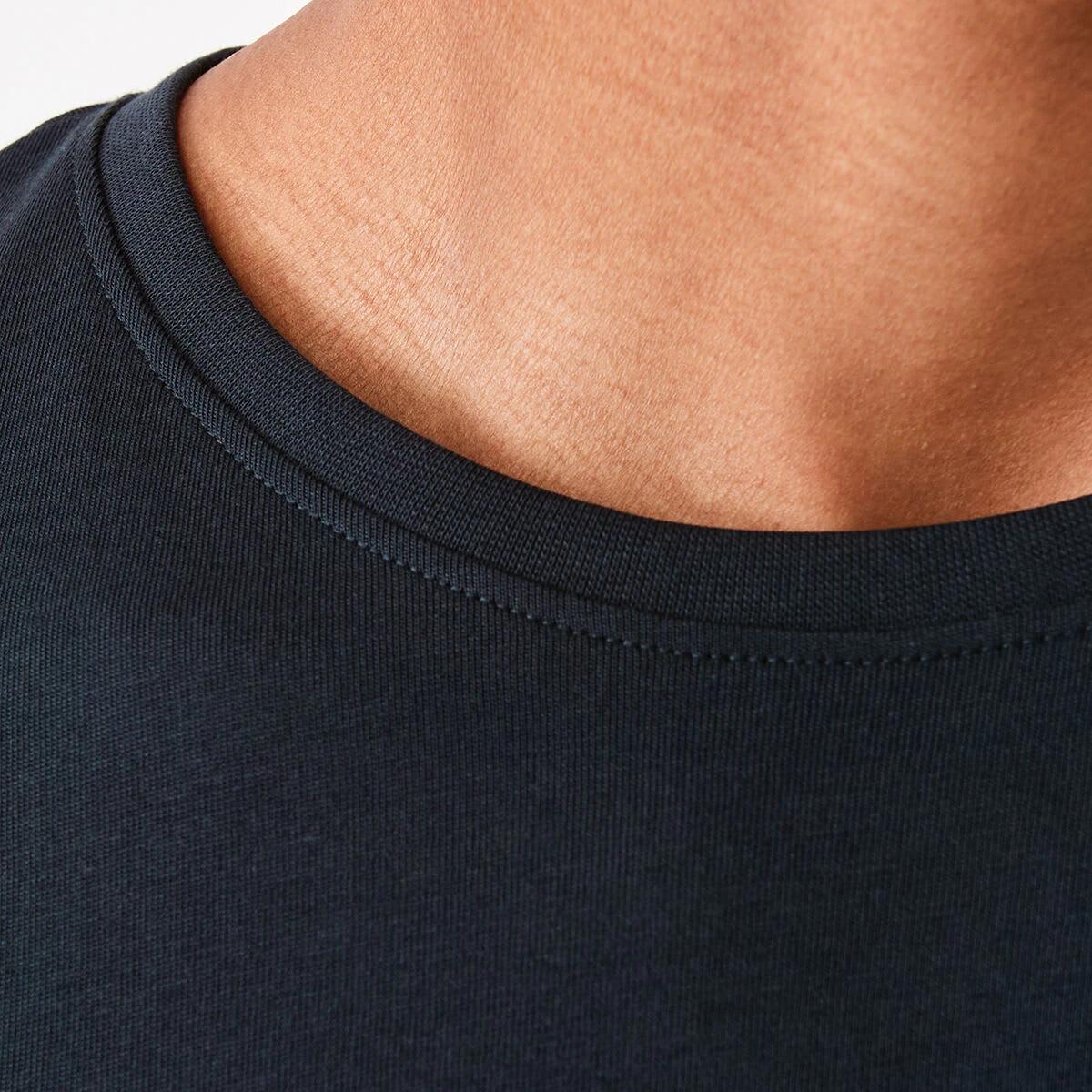 5 Australian Grown Cotton Longline T-shirt Eclipse, 5 of 6