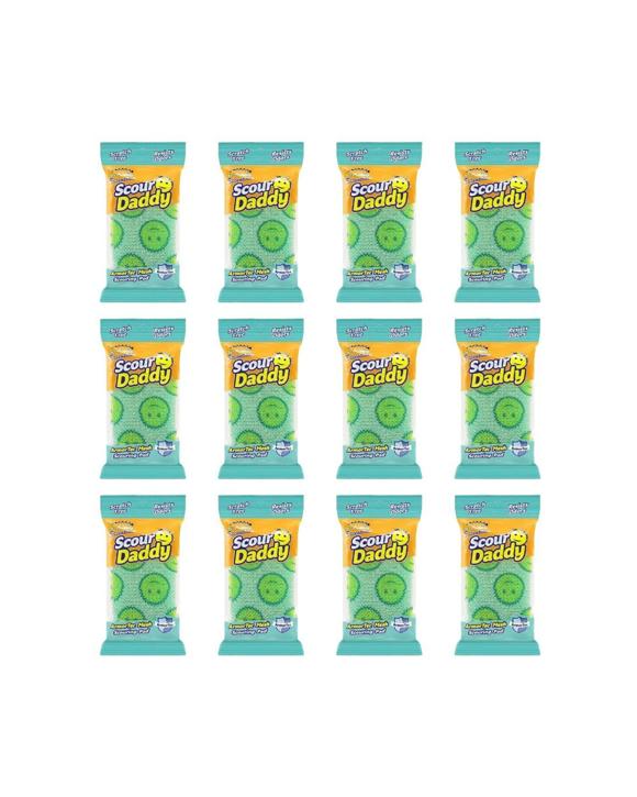Scrub Daddy 12PK Essentials Scratch Free Scouring Pad Dishwashing Sponge - Green