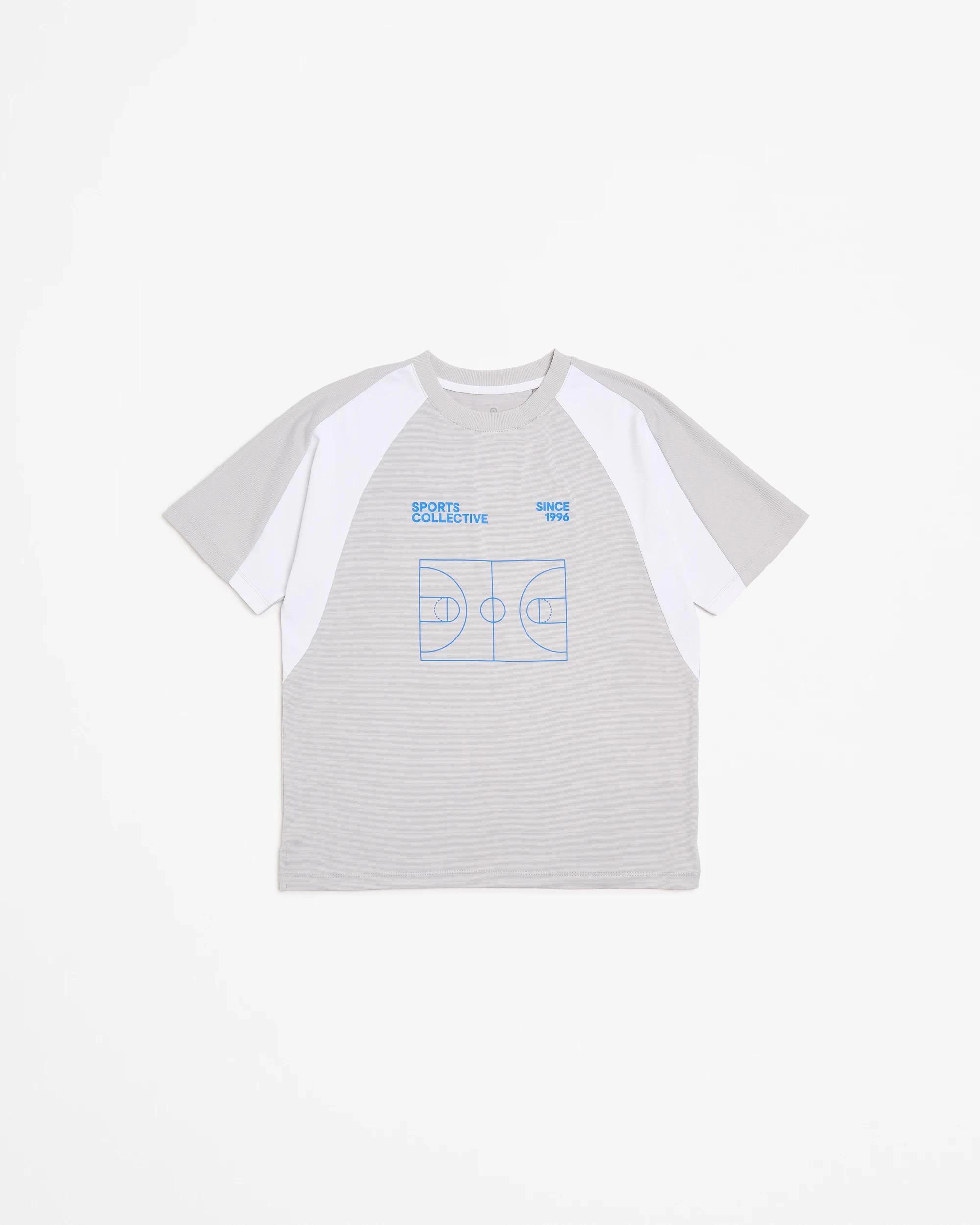 4 Target Basketball Court Sport T-shirt GREY, 4 of 5