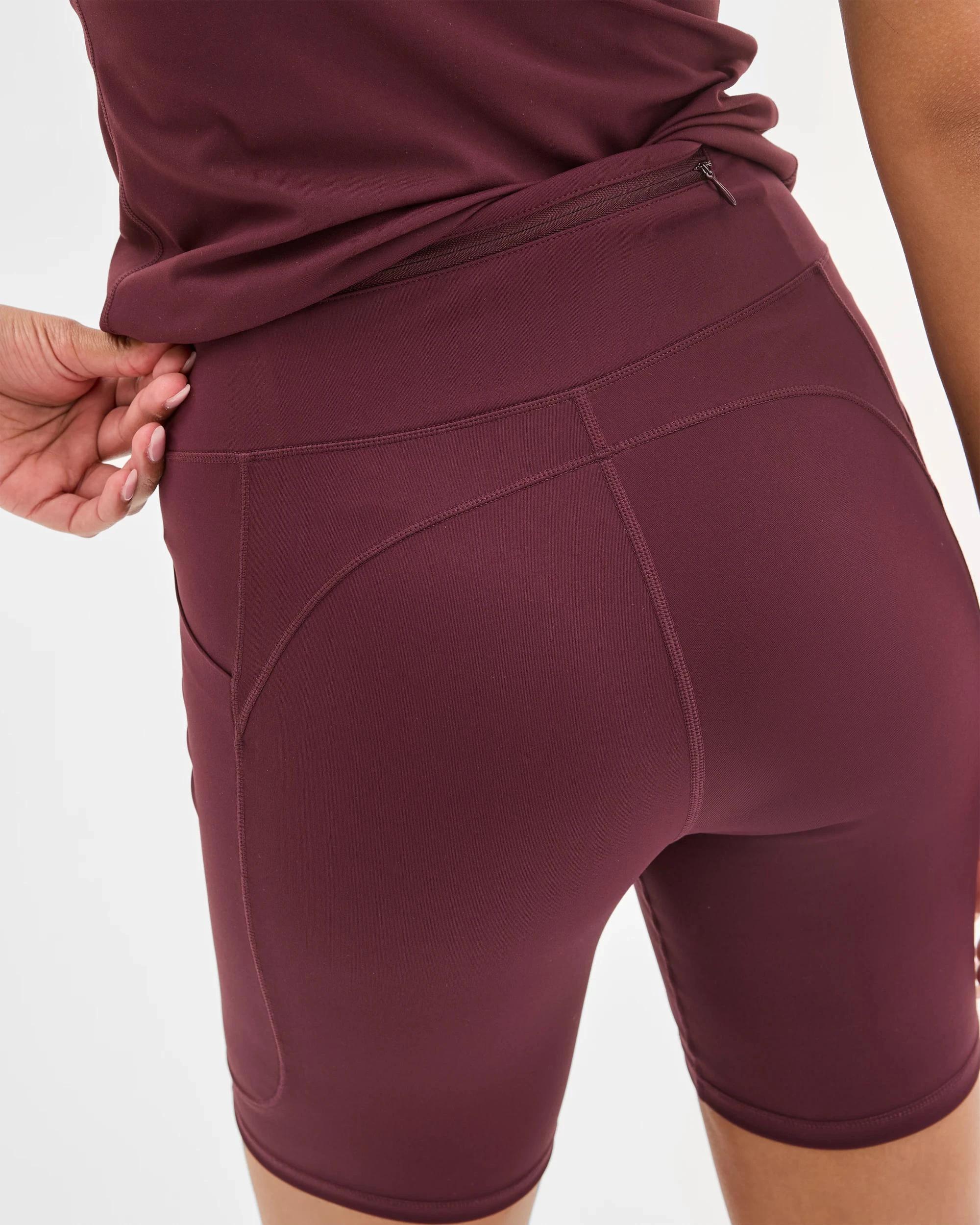 7 Target Active Infinity Sculpt High Rise Bike Shorts WINETASTING, 7 of 8