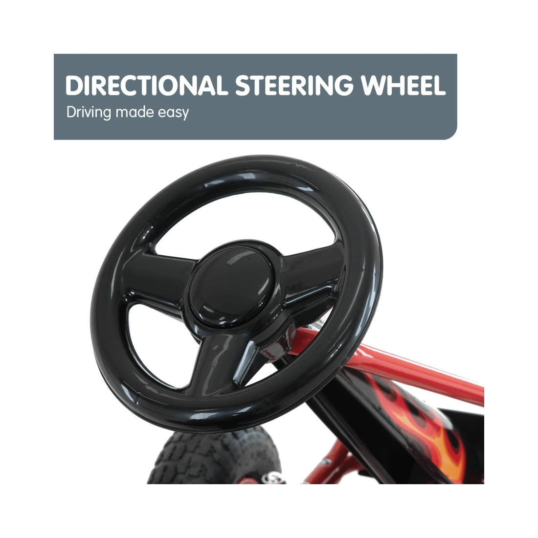 6 Kahuna G95 Kids Ride On Pedal-powered Go Kart - Red, 6 of 10