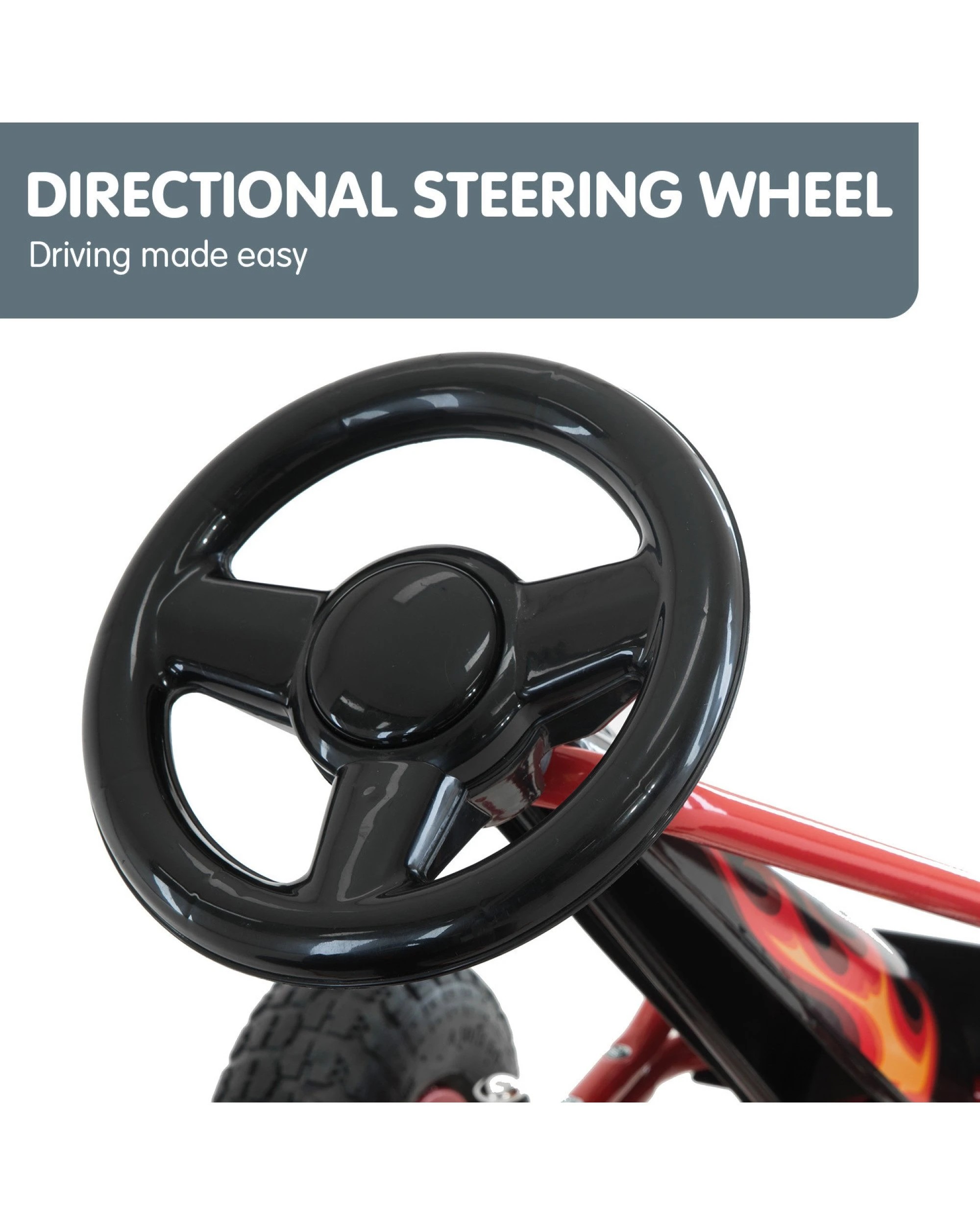 6 Kahuna G95 Kids Ride On Pedal-powered Go Kart - Red, 6 of 10