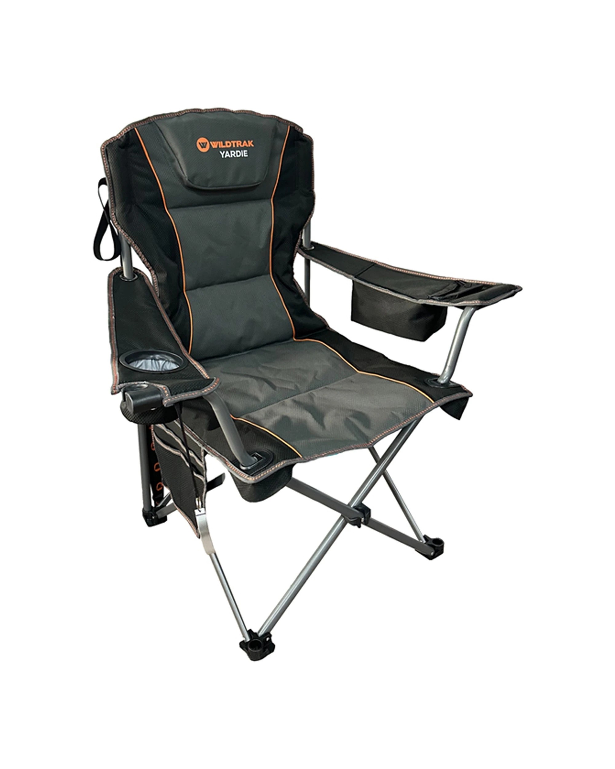 1 Wildtrak Yardie Cooler Arm Chair Dlx 250 kg Heavy Duty Outdoor Camping - Multi, 1 of 5