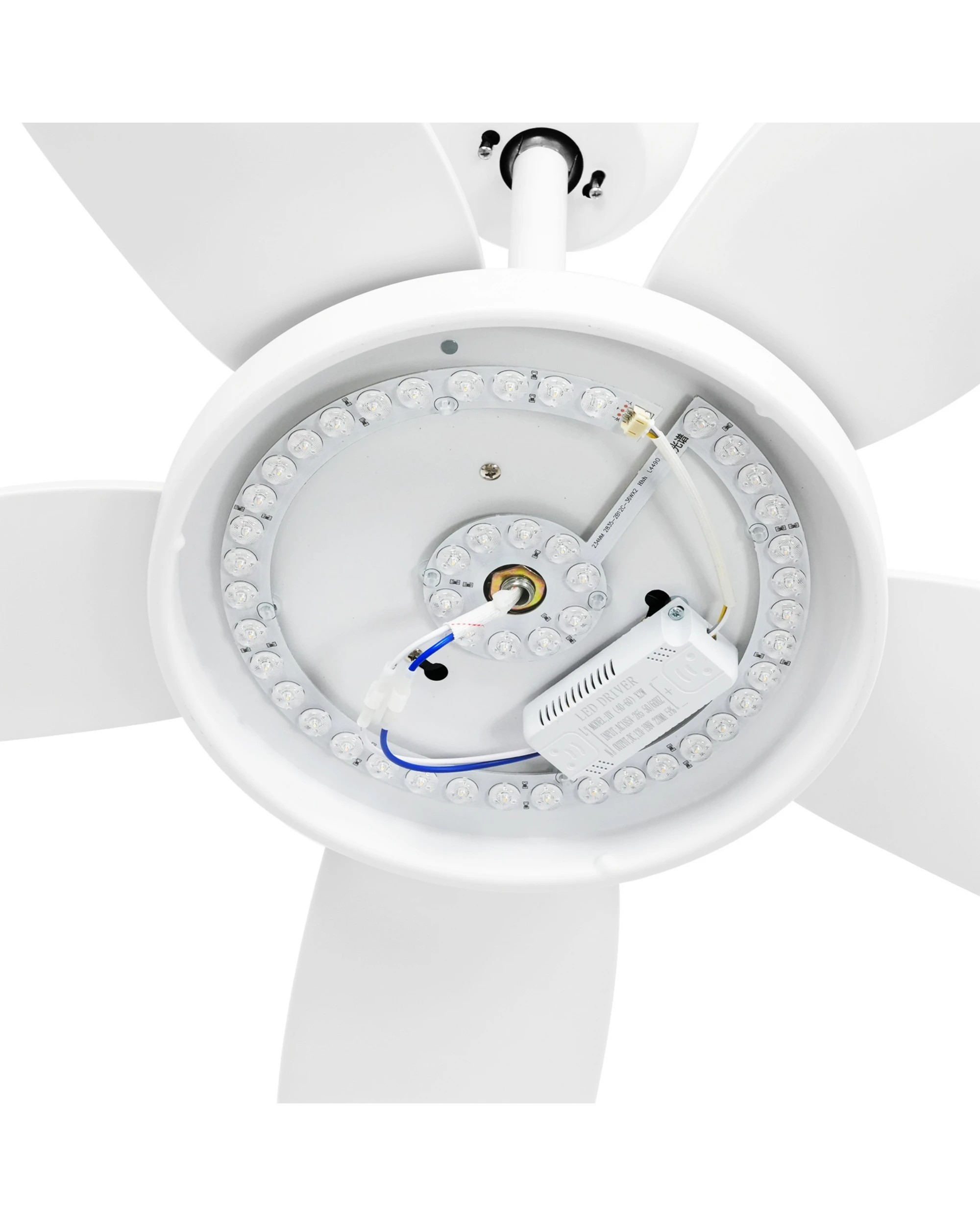 5 Advwin Ceiling Fans with 3-Color Light & 6 Speed,  with 5 Quiet DC Reversible Blades, 5 of 8